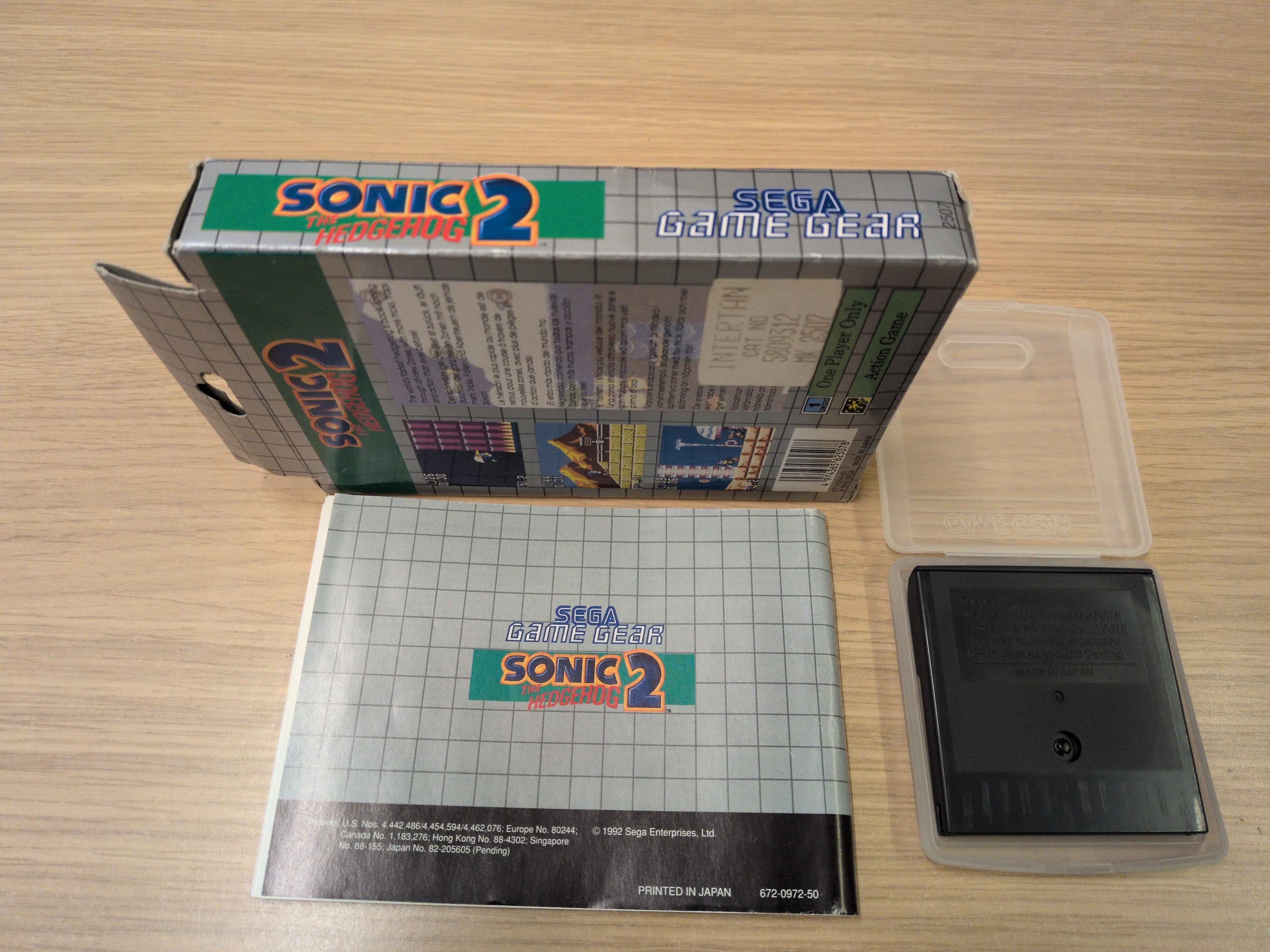 Sonic The Hedgehog 2 Sega Game Gear game