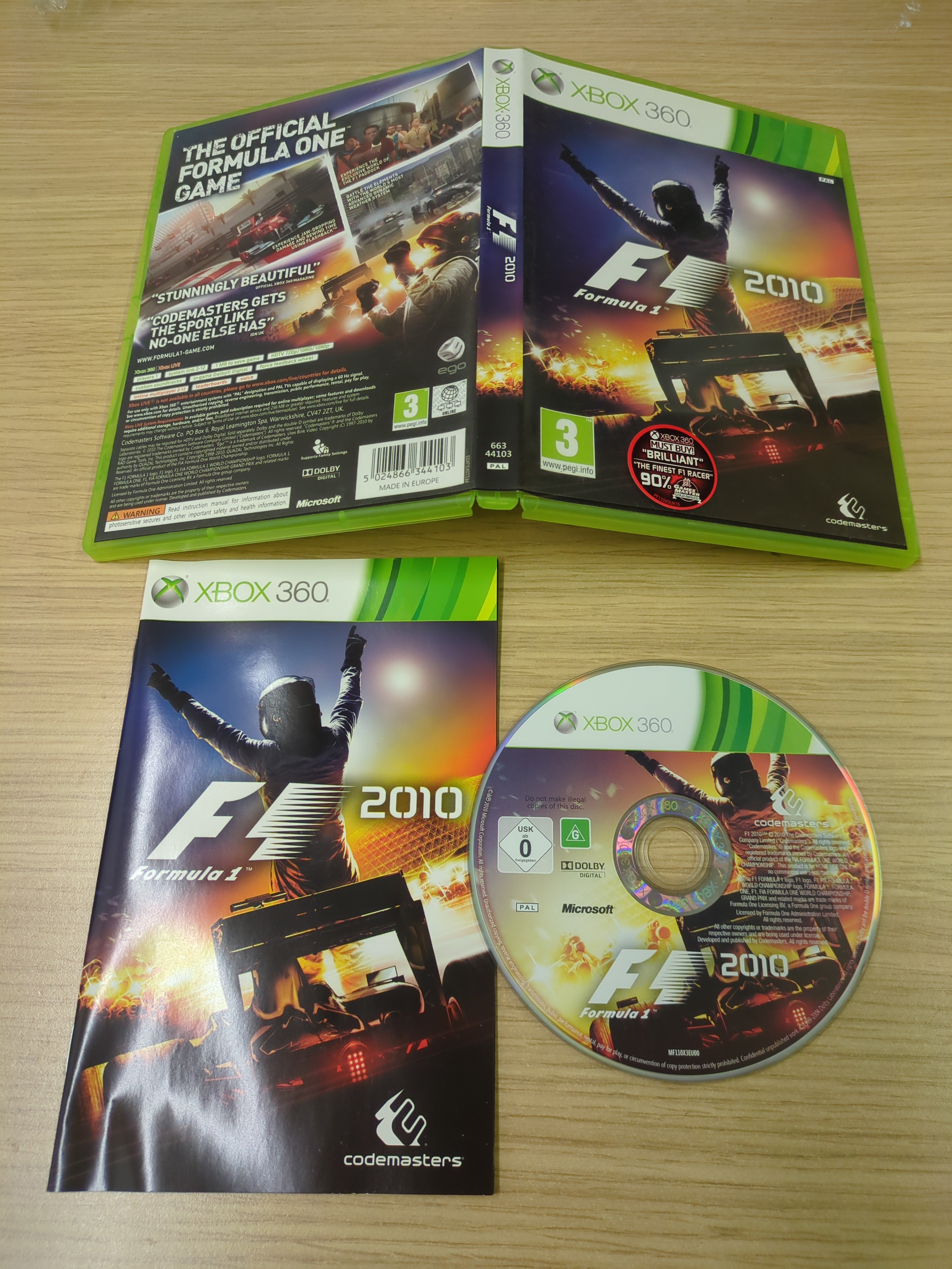 F1 Formula 1 2010 Xbox 360 game