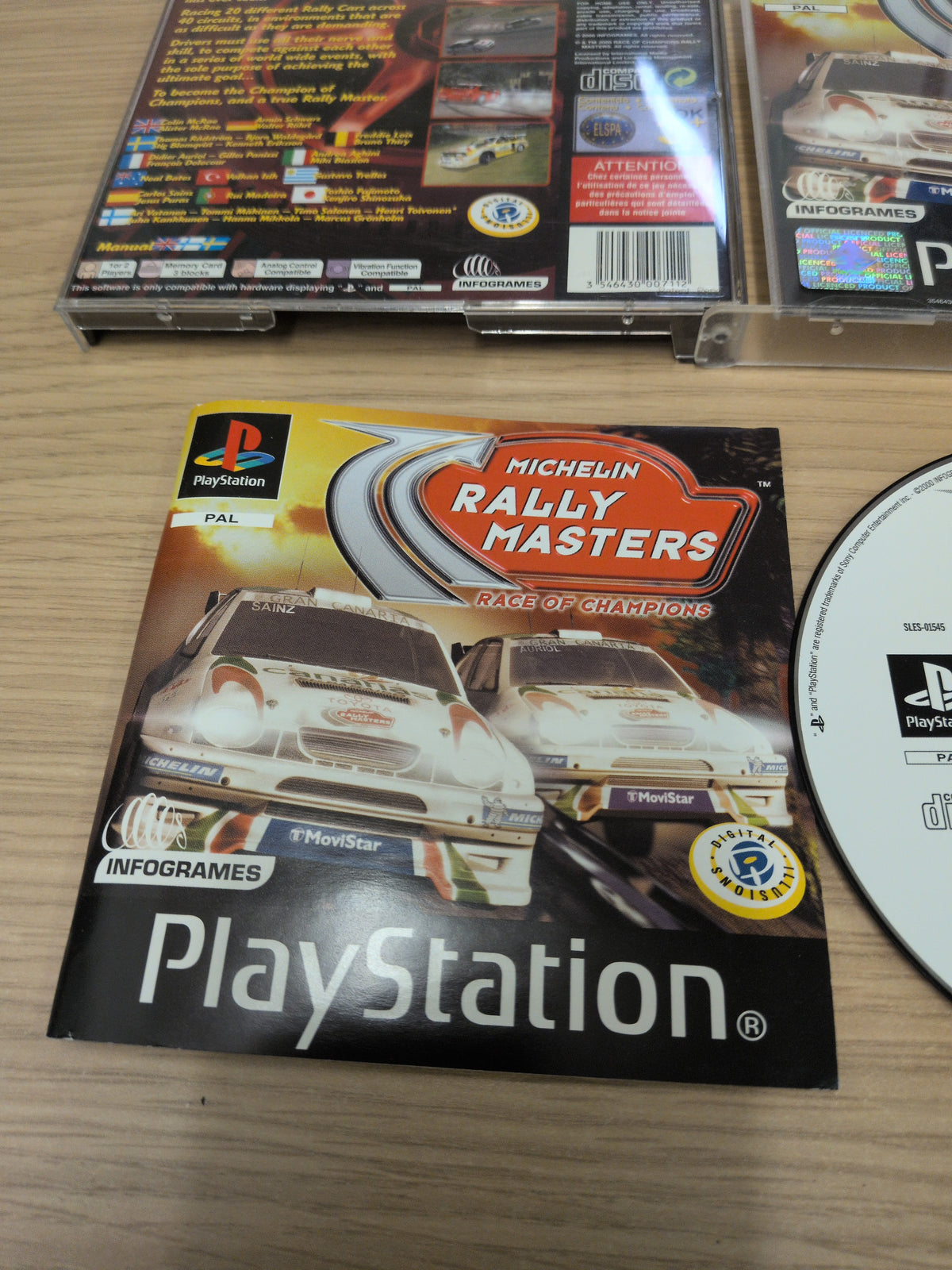 Rally Masters Michelin Race of Champions Sony PS1 game