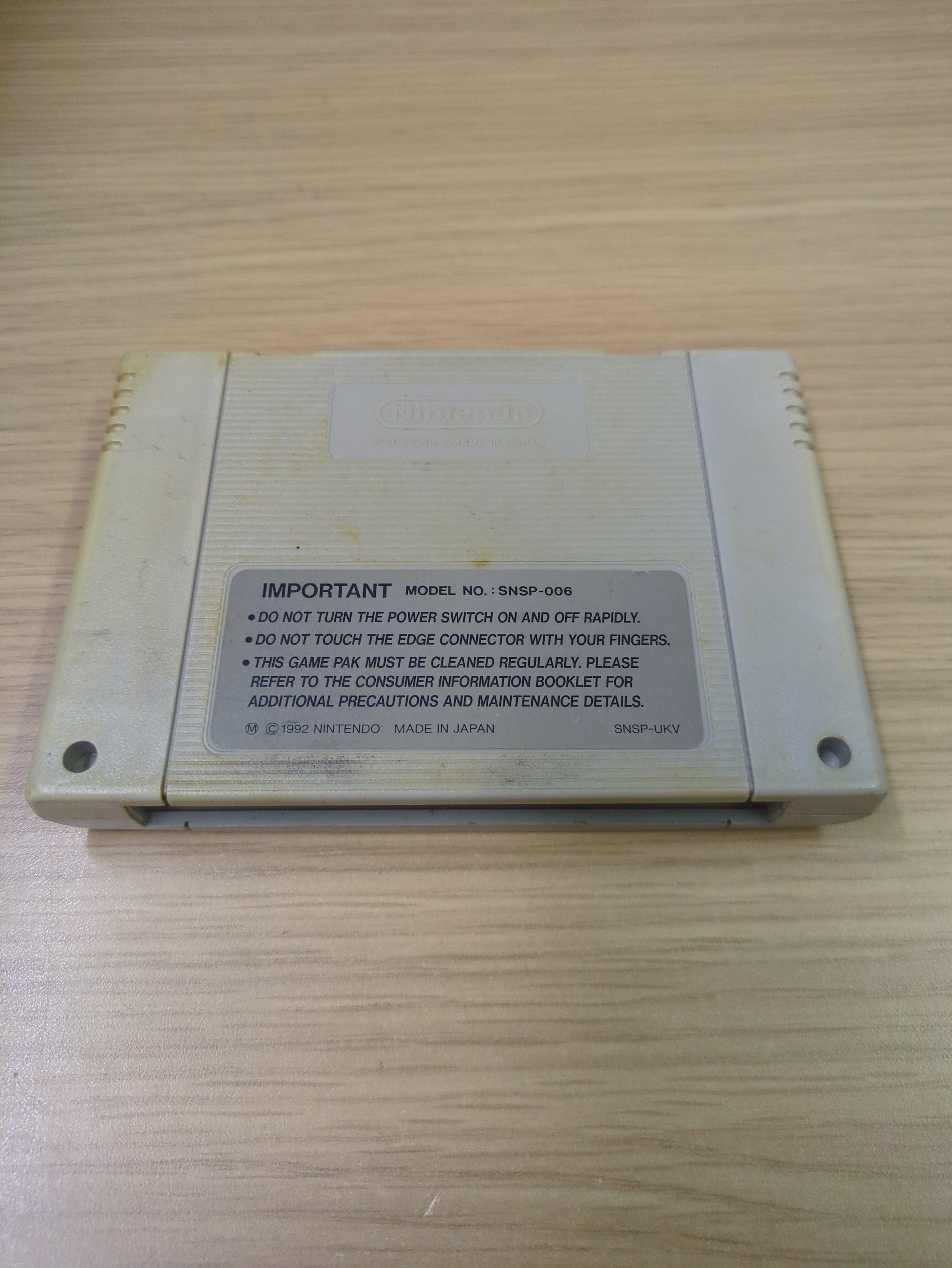 Cybernator Snes game cart only