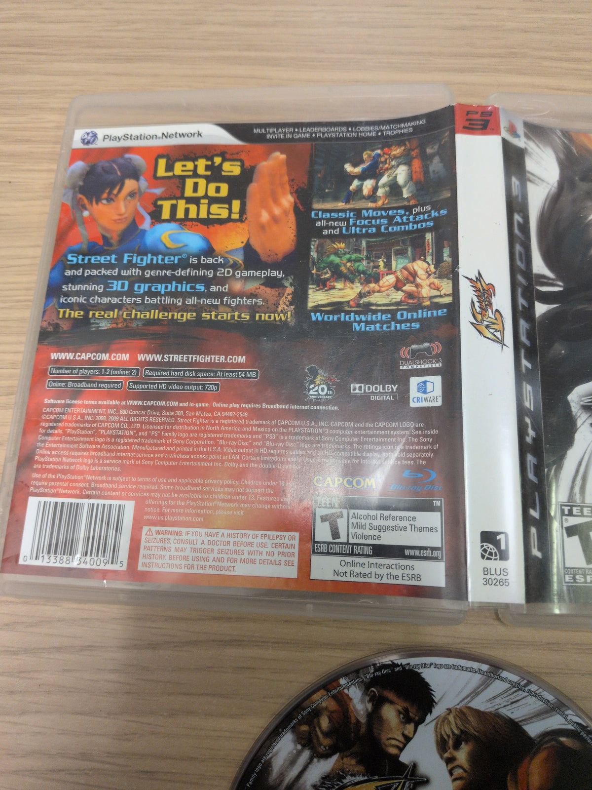 Street Fighter IV Sony PS3 game NTSC