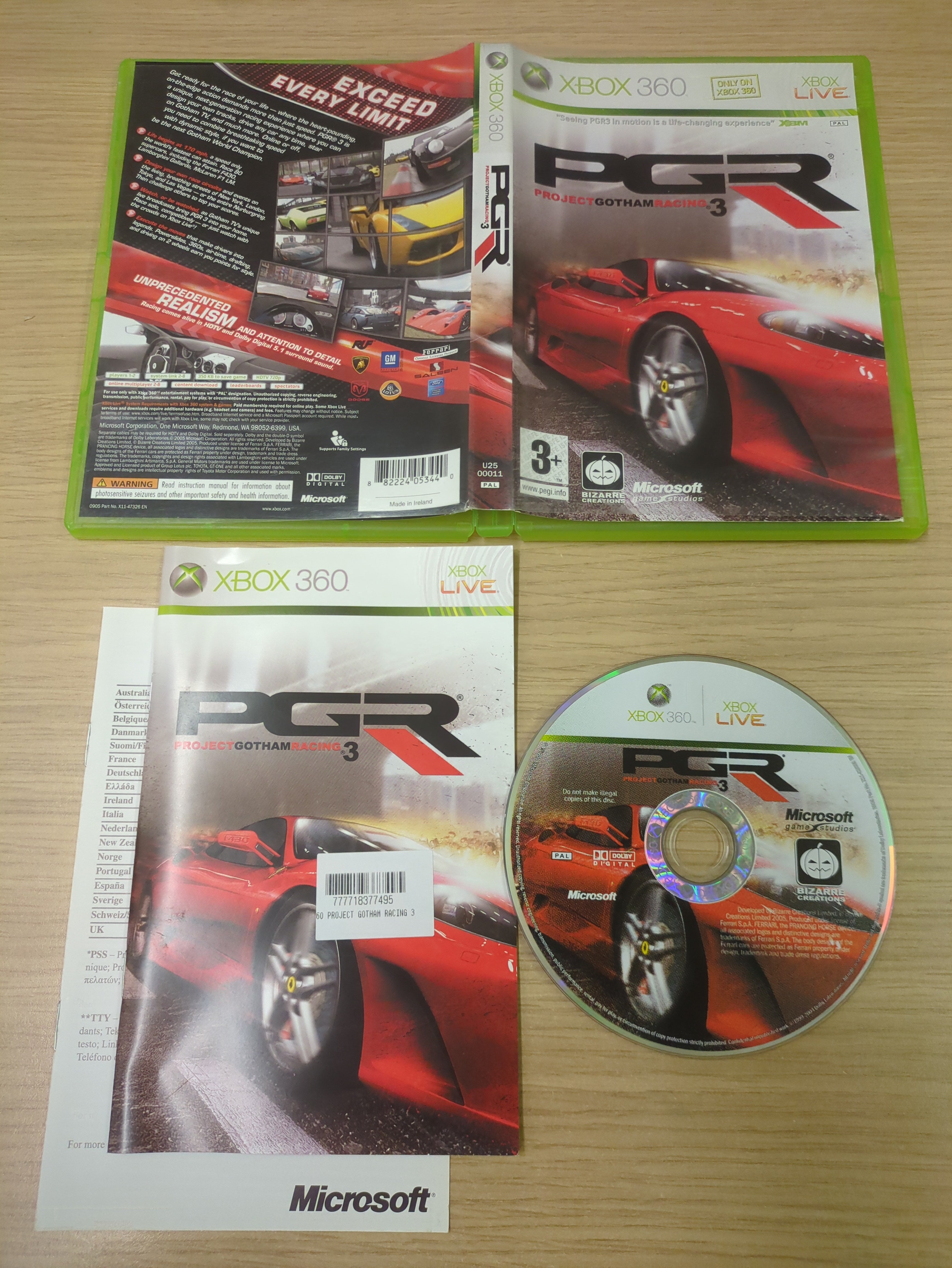 Project Gotham Racing 3 Xbox 360 game