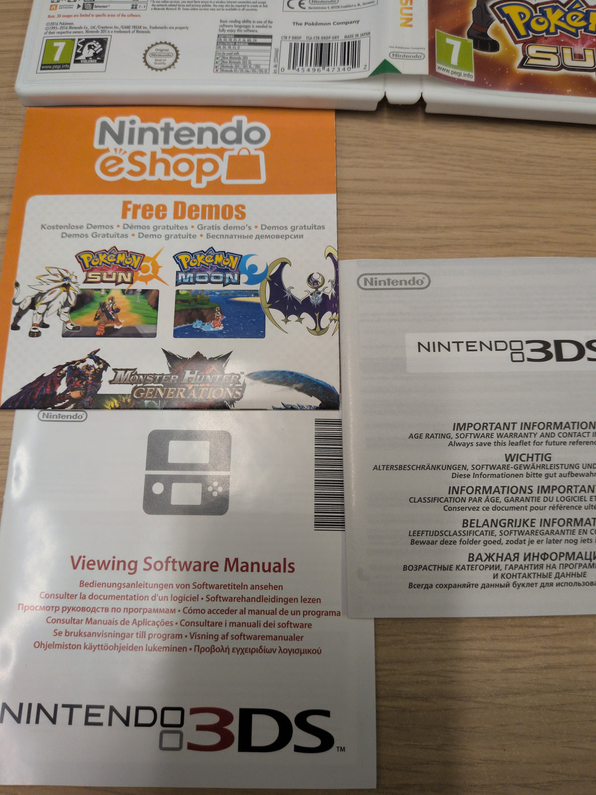 Pokemon Sun Nintendo 3DS game