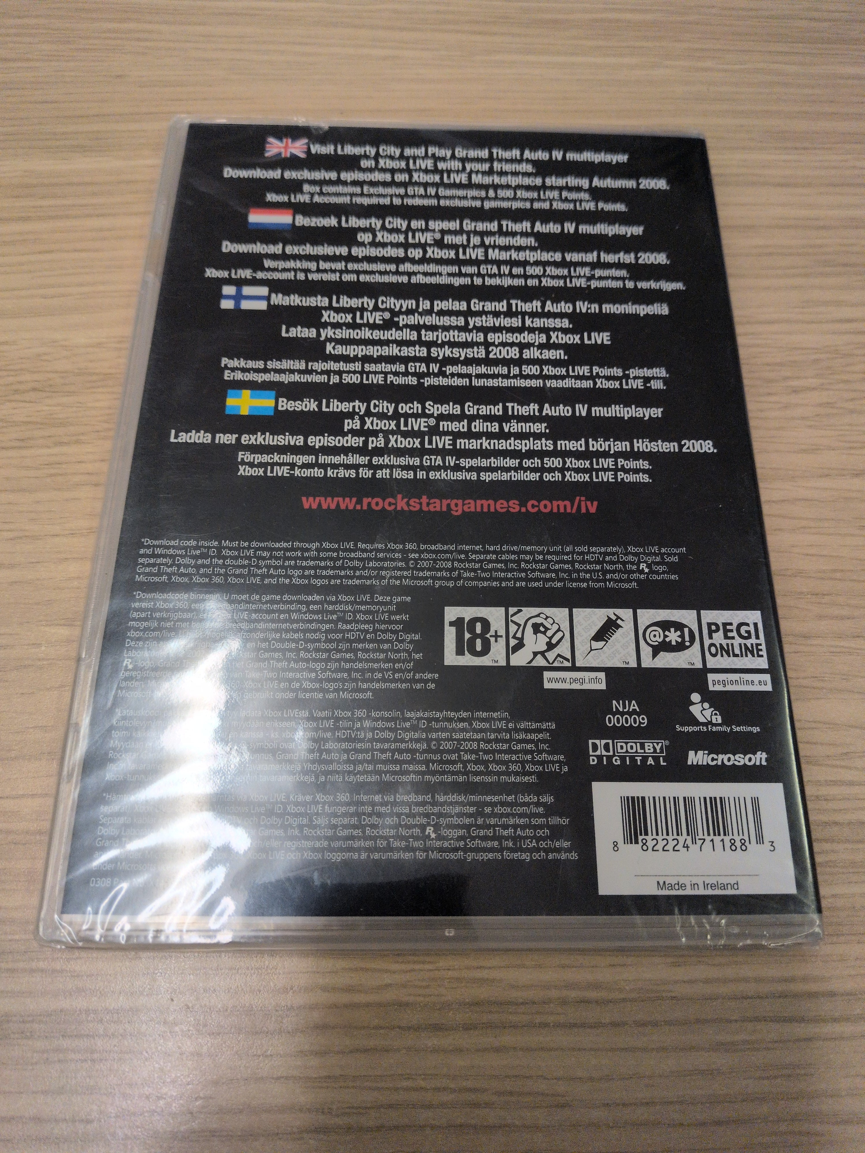 Grand Theft Auto IV Xbox 360 game Sealed