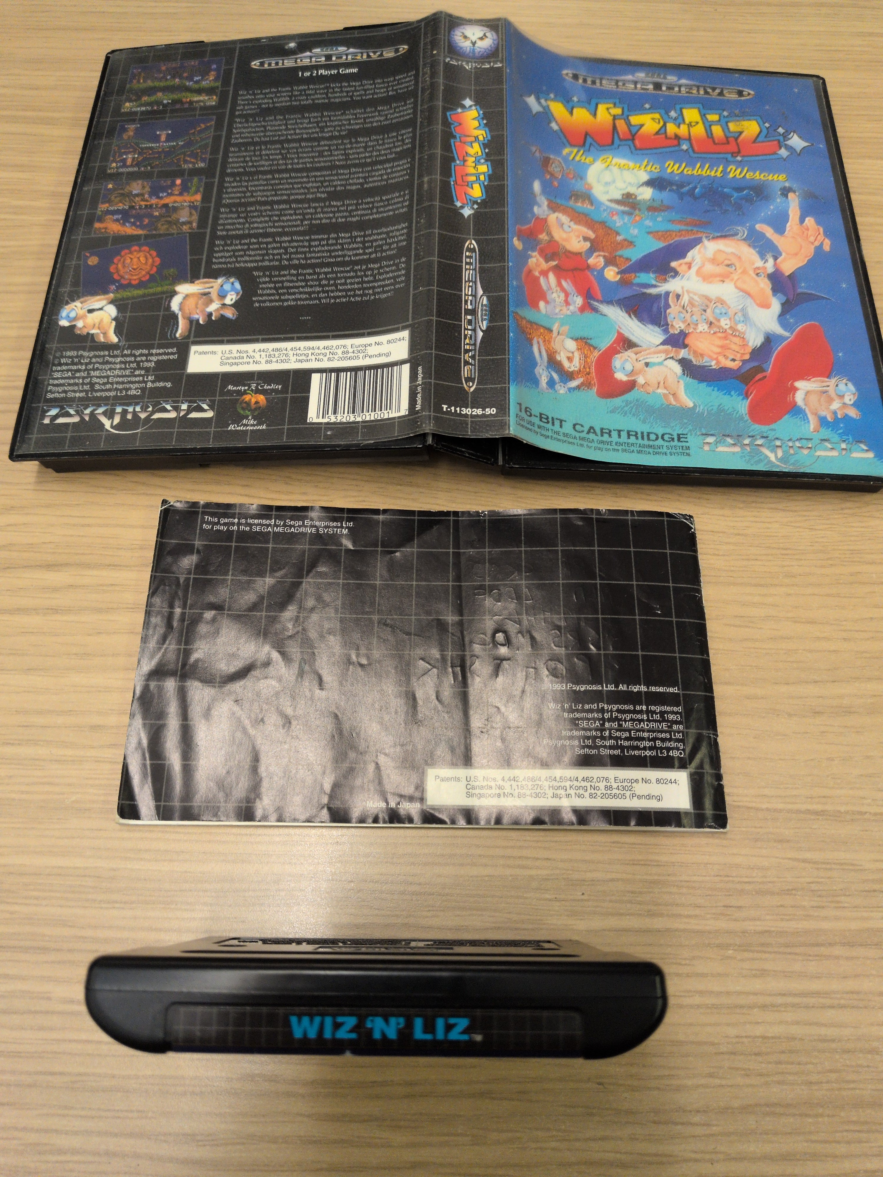 Wiz 'N' Liz Sega Mega Drive game