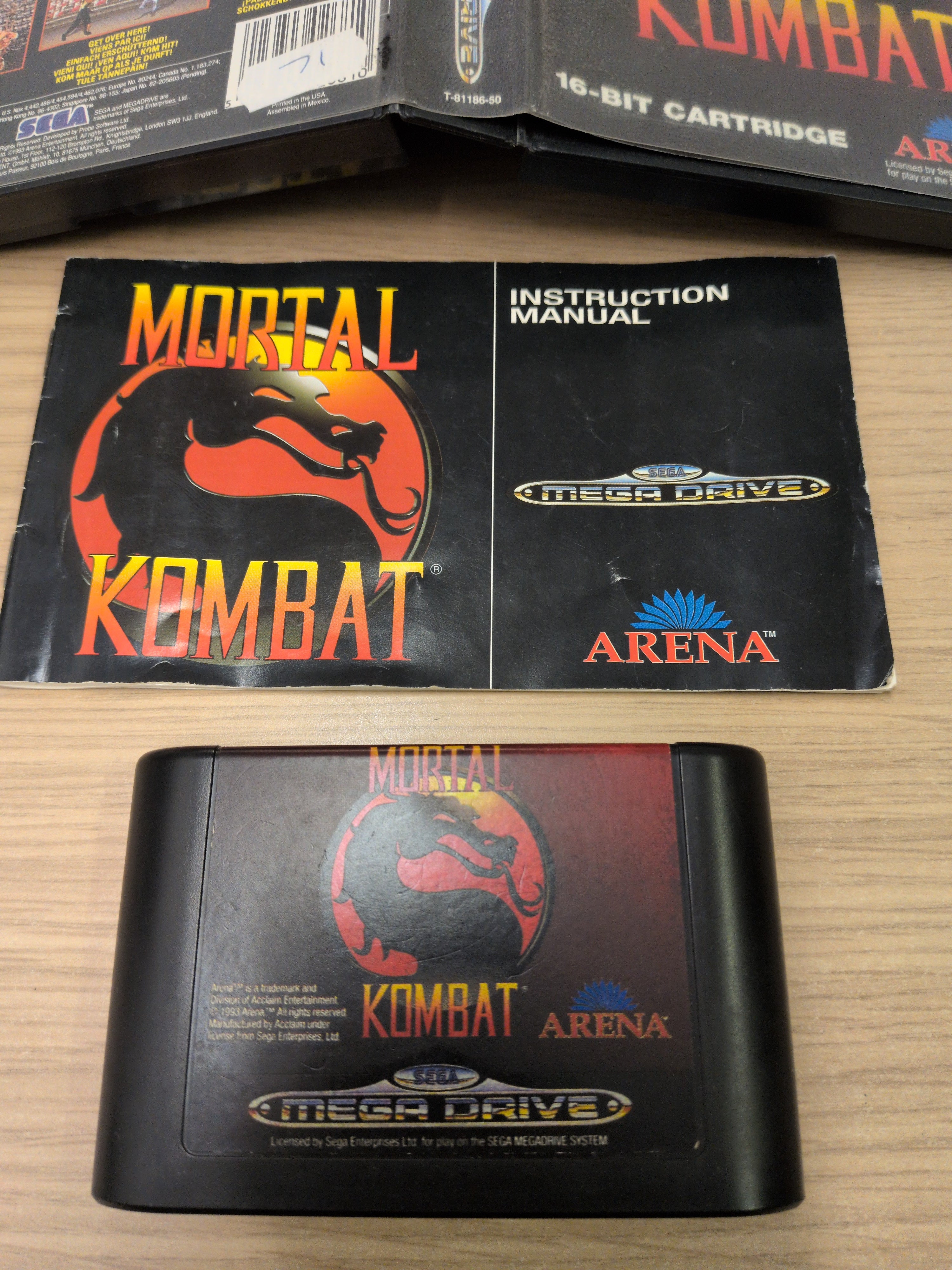 Mortal Kombat Sega Mega Drive game