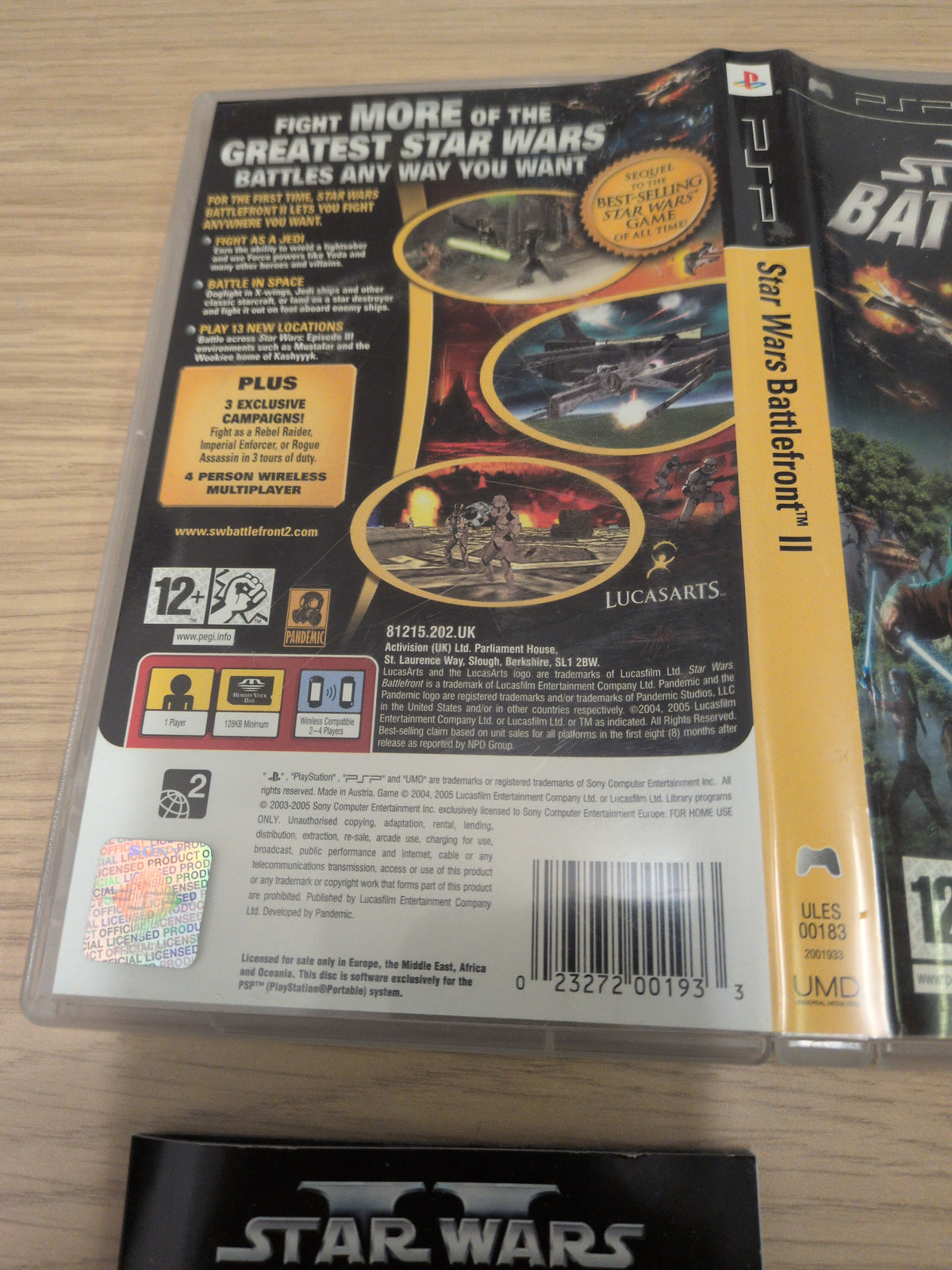 Star Wars Battlefront II Sony PSP game
