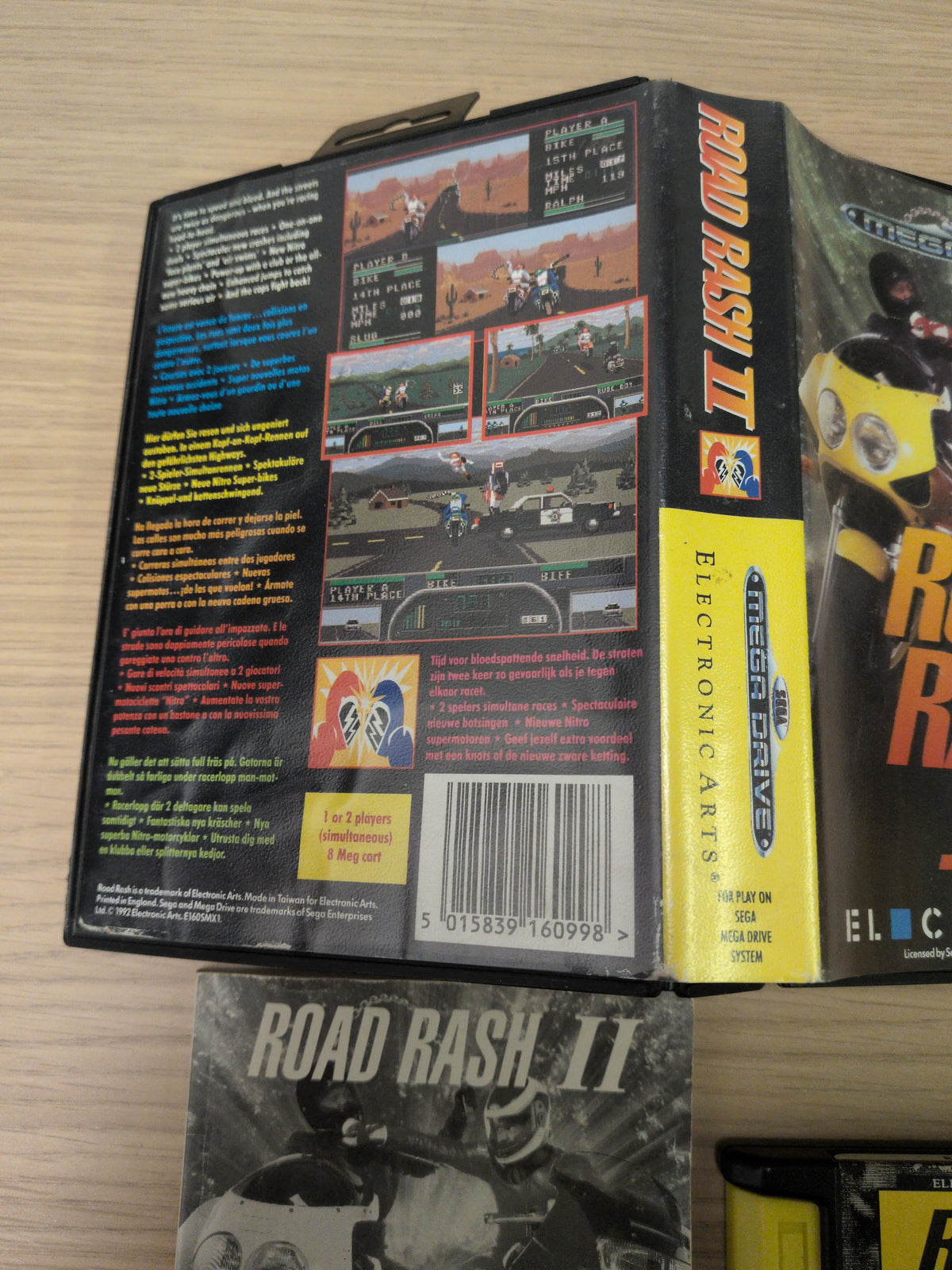 Road Rash II Sega Mega Drive game