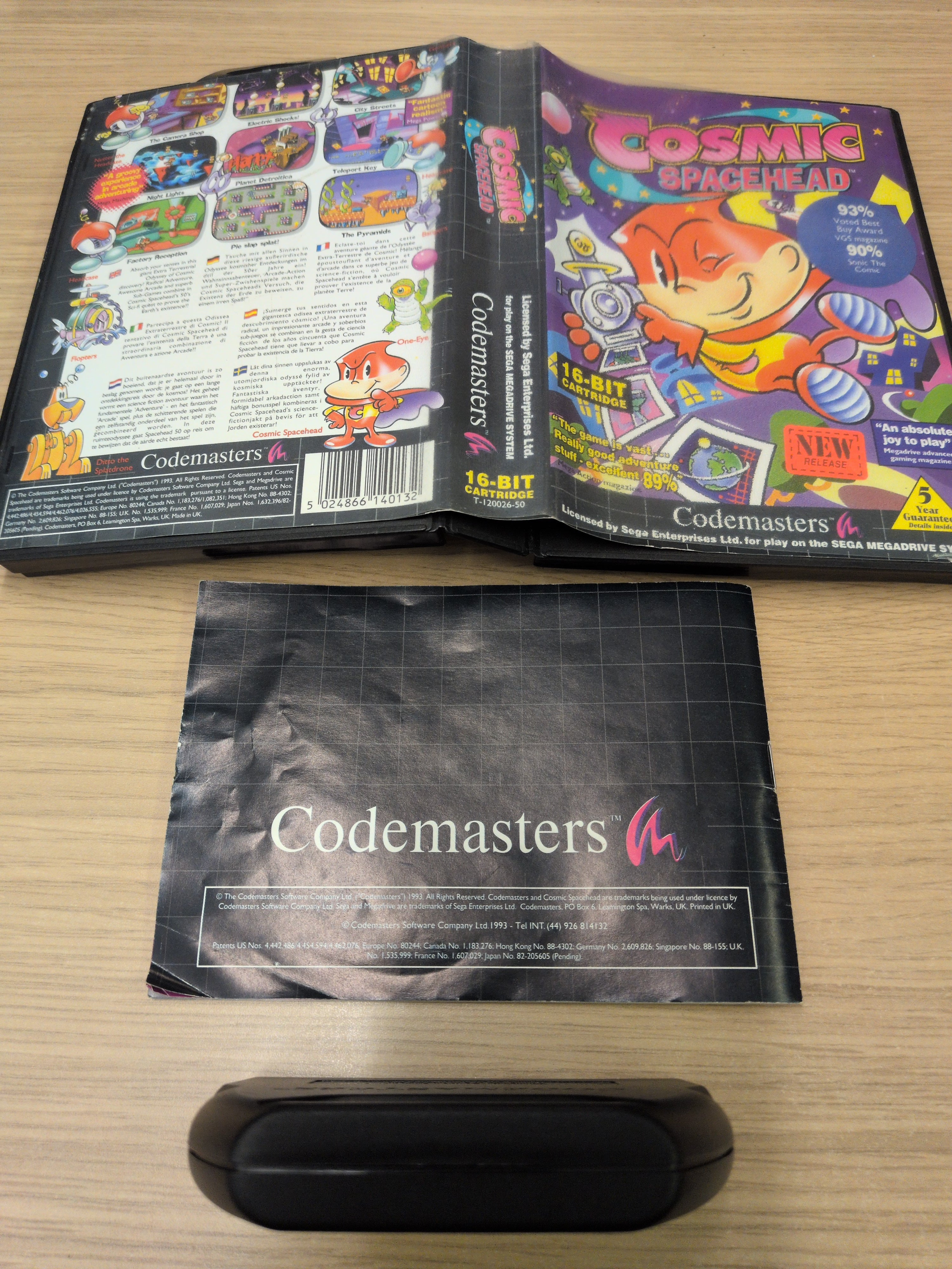 Cosmic Spacehead Sega Mega Drive game