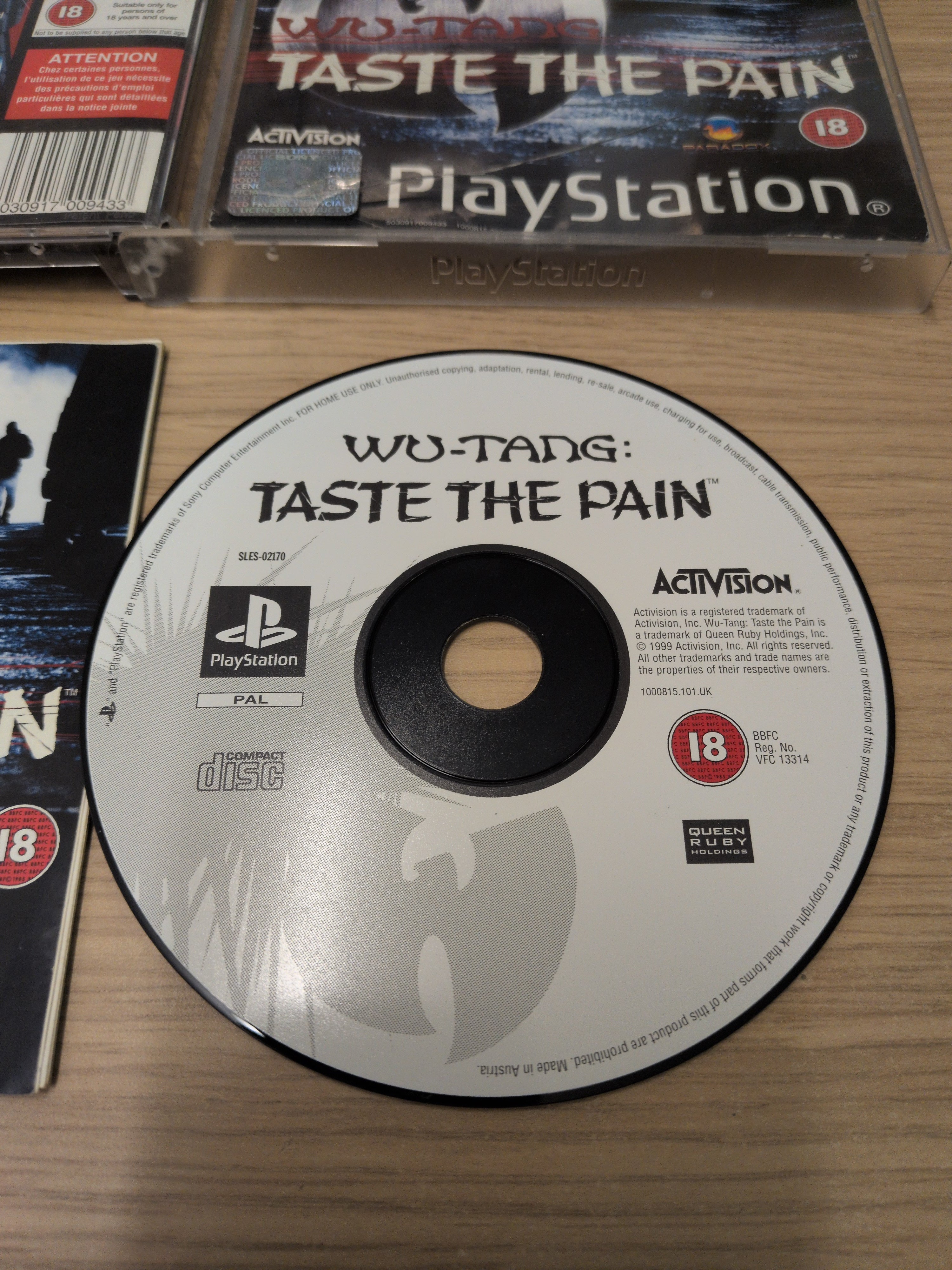 Wu Tang Taste the Pain Sony PS1 game