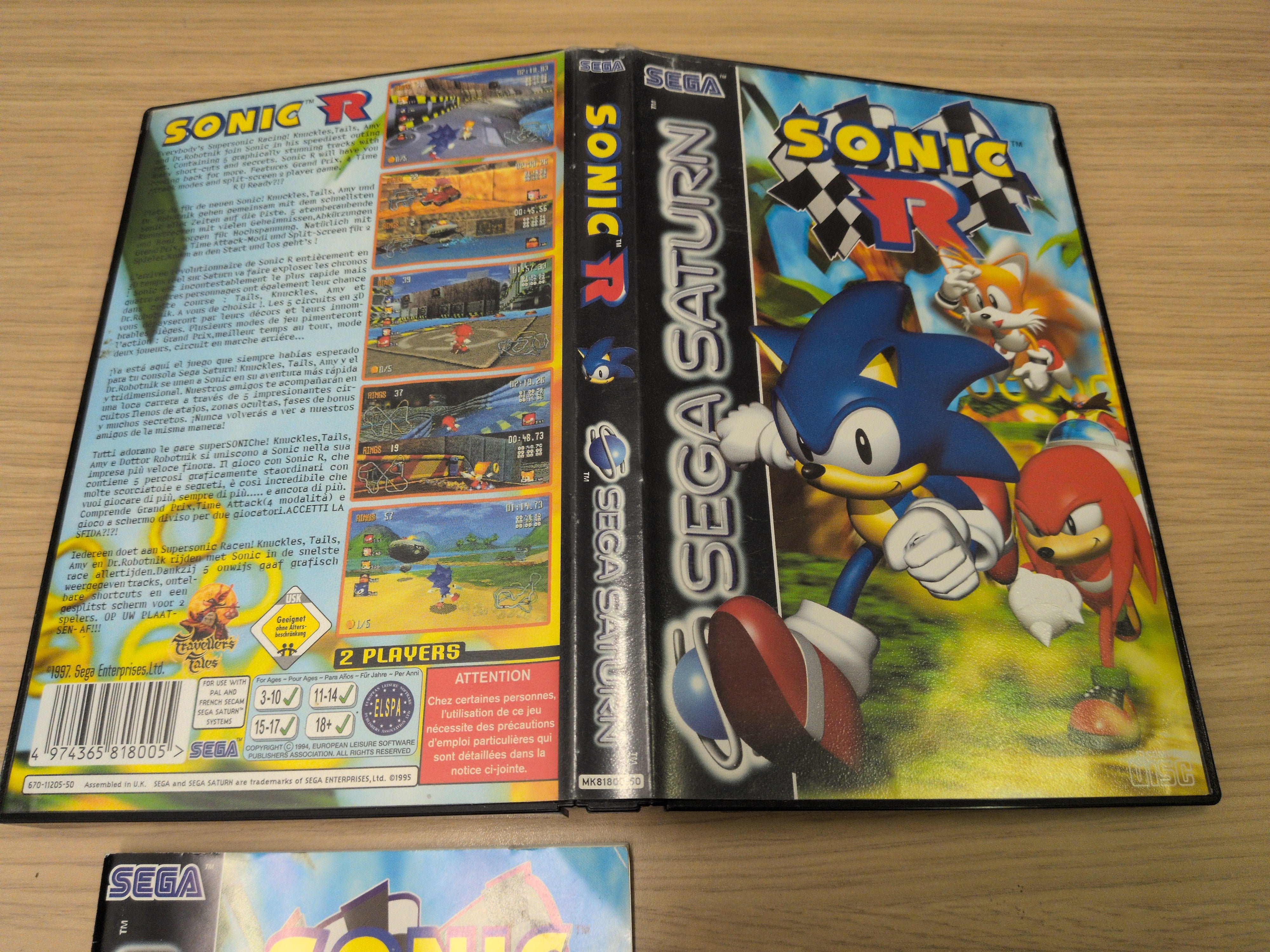 Sonic R Sega Saturn game