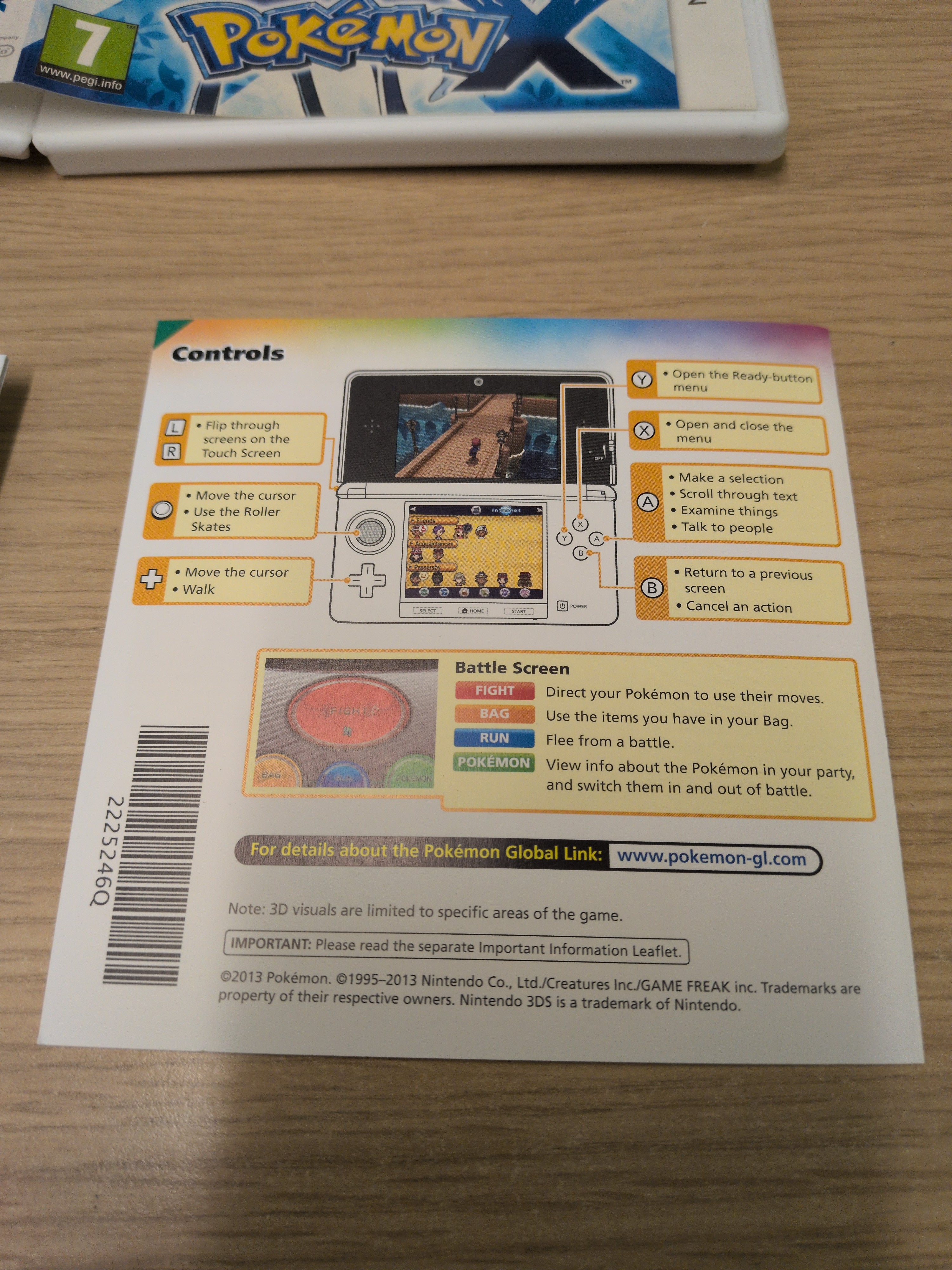 Pokemon X Nintendo 3DS game