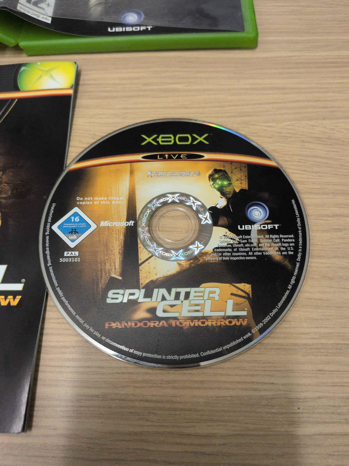 Tom Clancy's Splinter Cell: Pandora Tomorrow original Xbox game