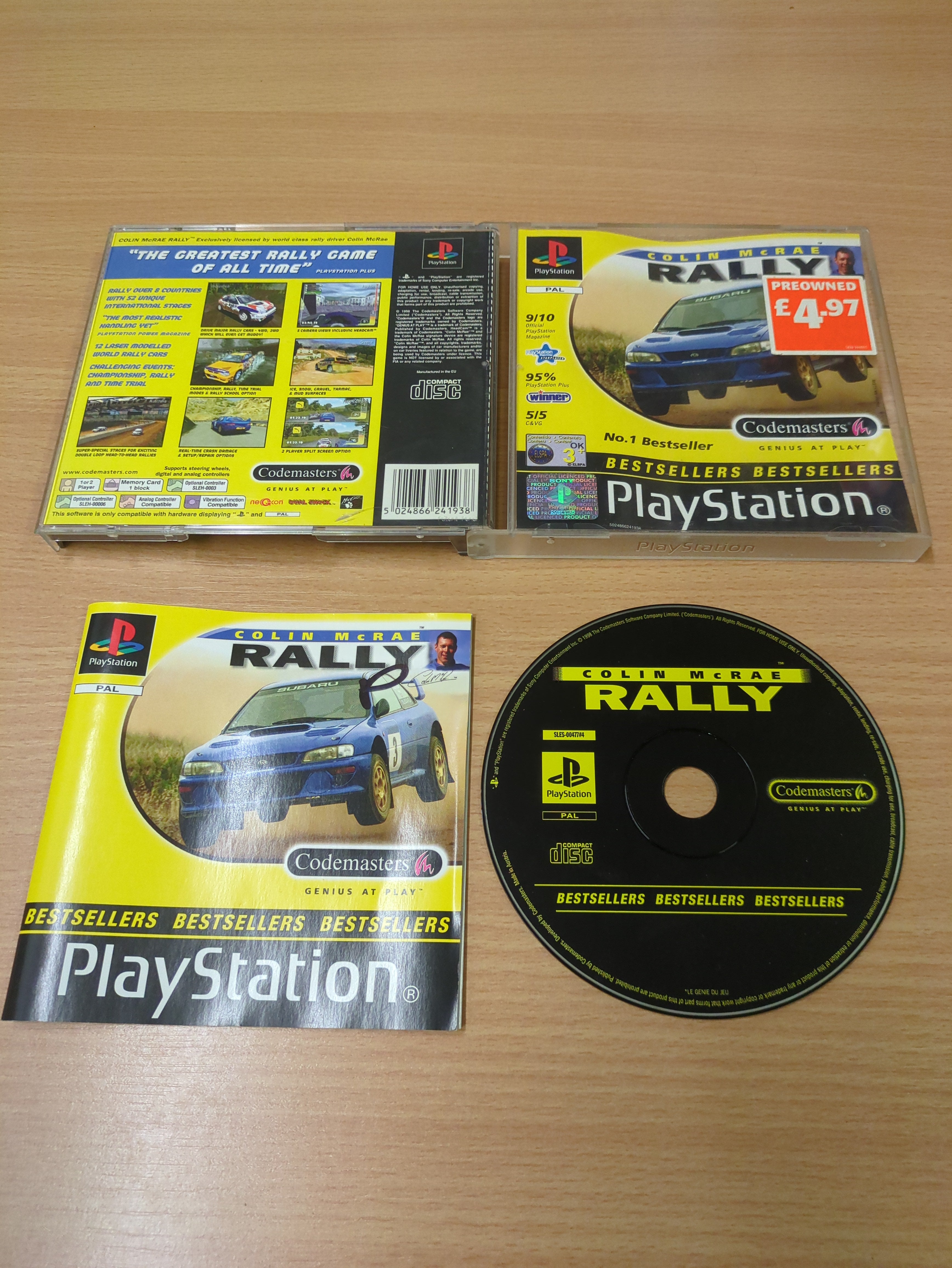 Colin McRae Rally – PS1 – Version Française Complète (Bestsellers)