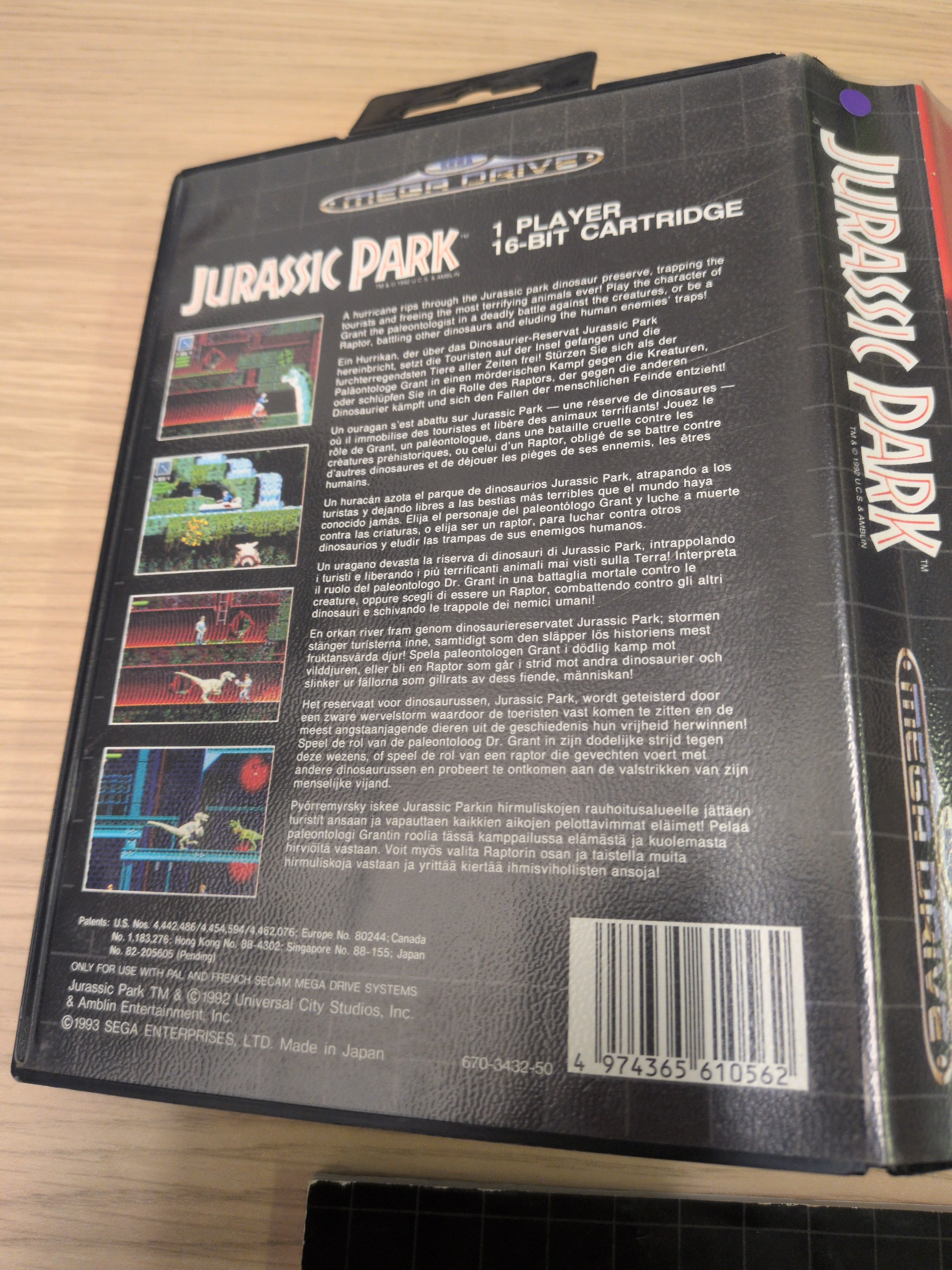 Jurassic Park Sega Mega Drive game