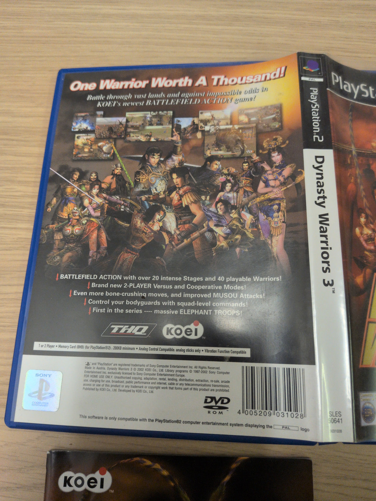 Dynasty Warriors 3 Sony PS2 game