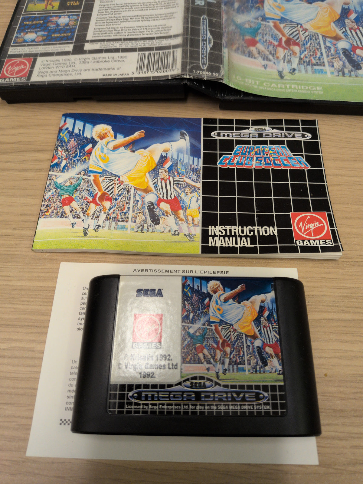 European Club Soccer Sega Mega Drive game