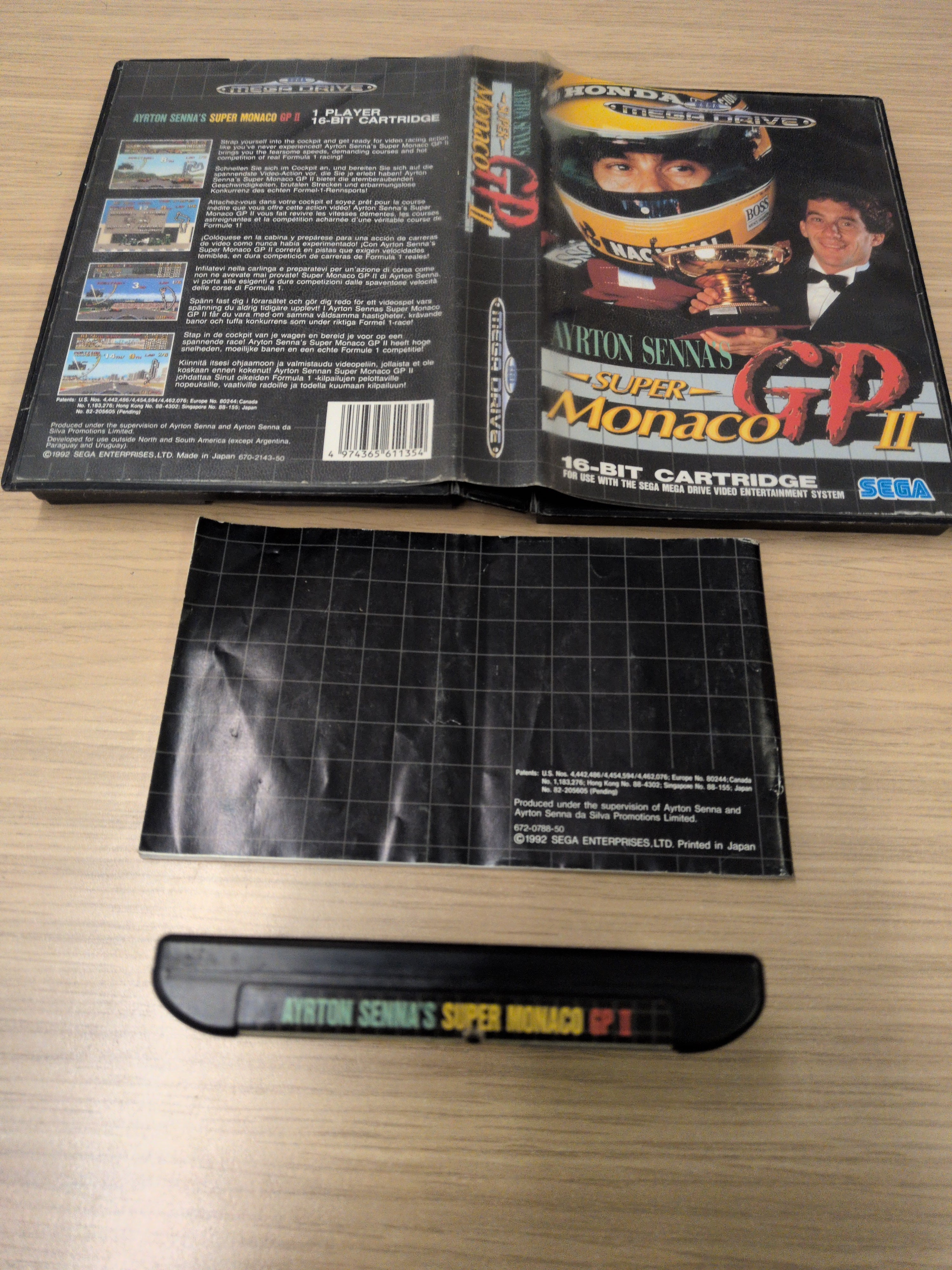 Ayrton Senna's Super Monaco GP II Sega Mega Drive game