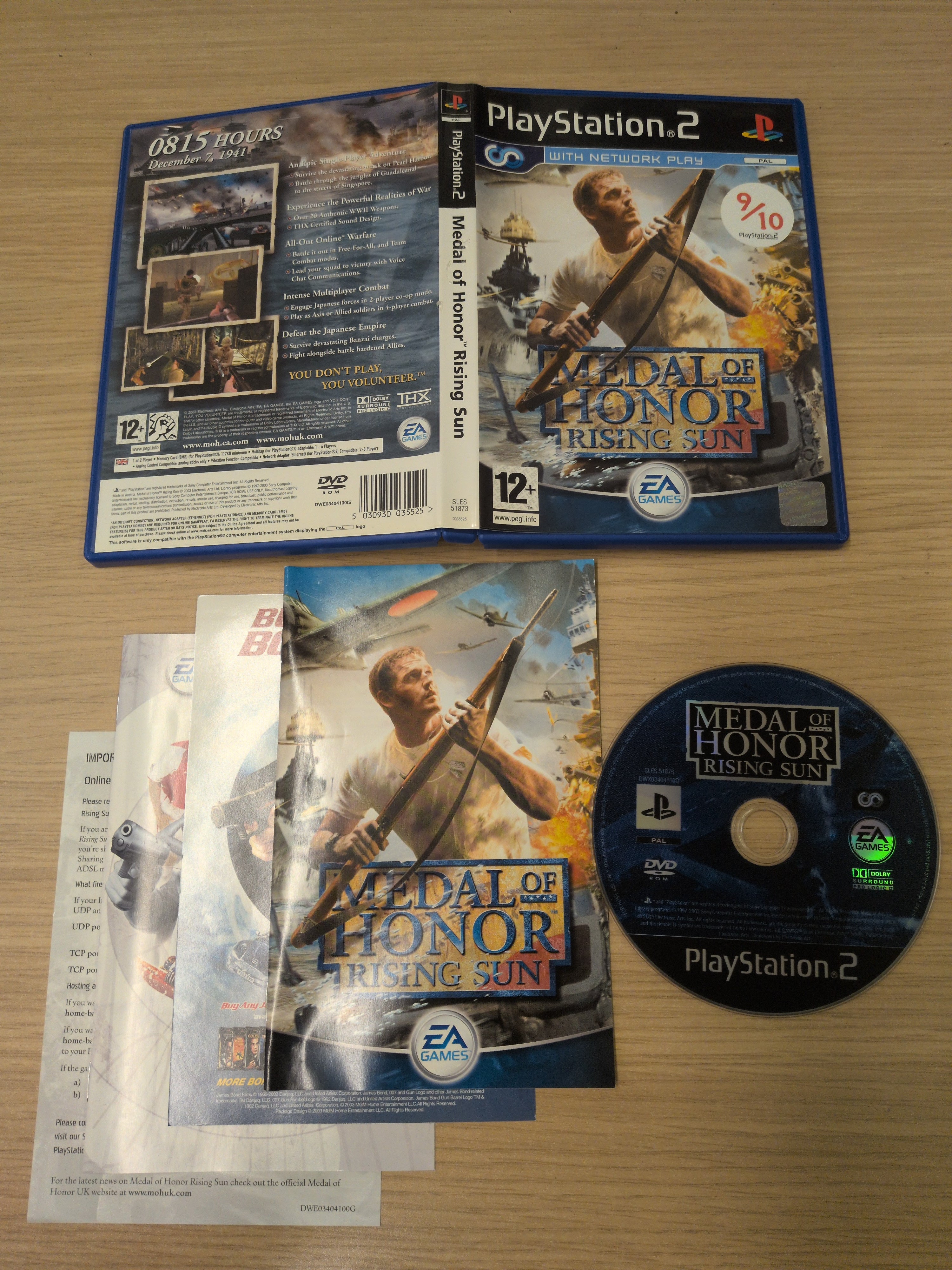 Medal of Honor Rising Sun Sony PS2 game