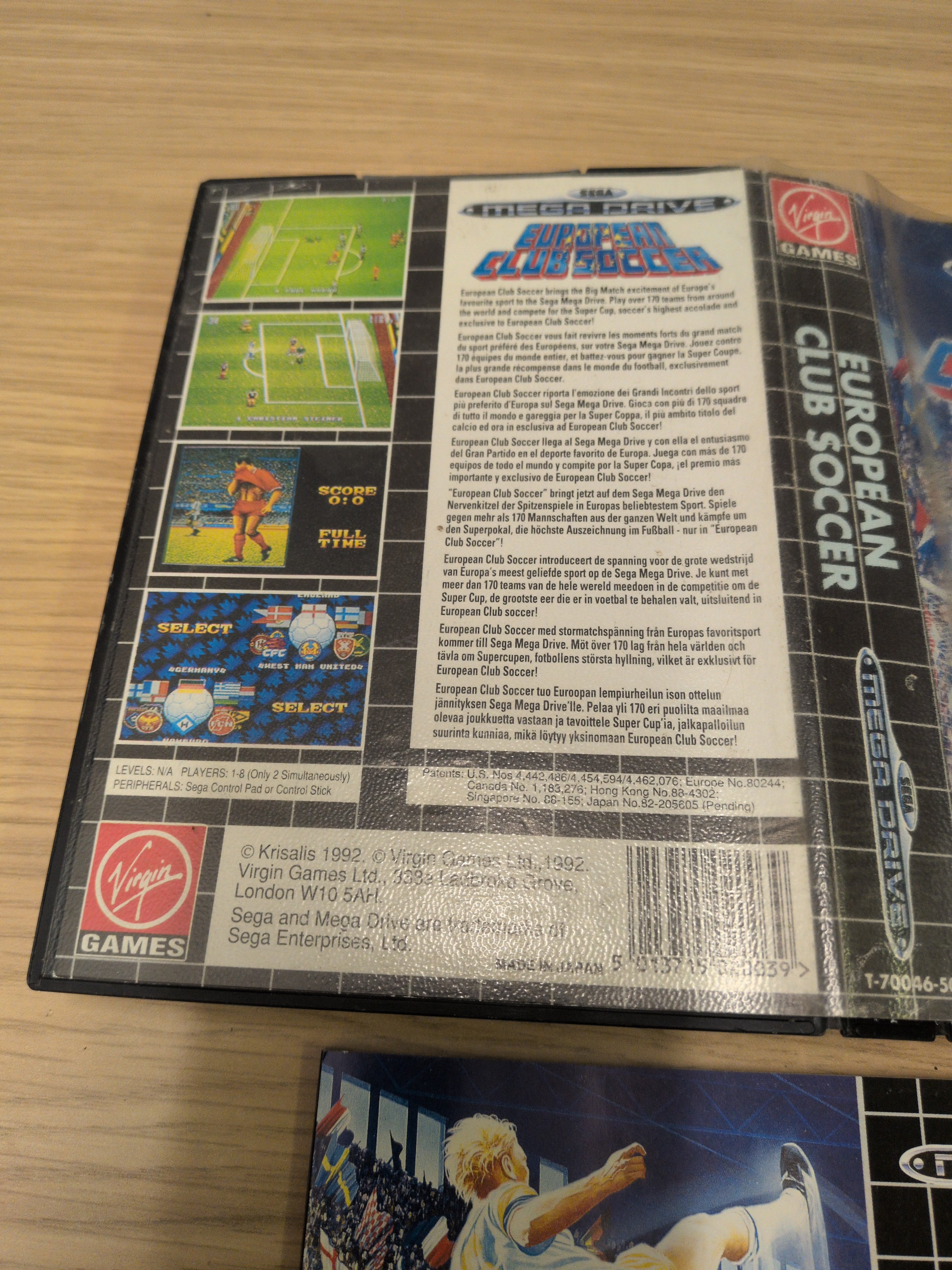 European Club Soccer Sega Mega Drive game