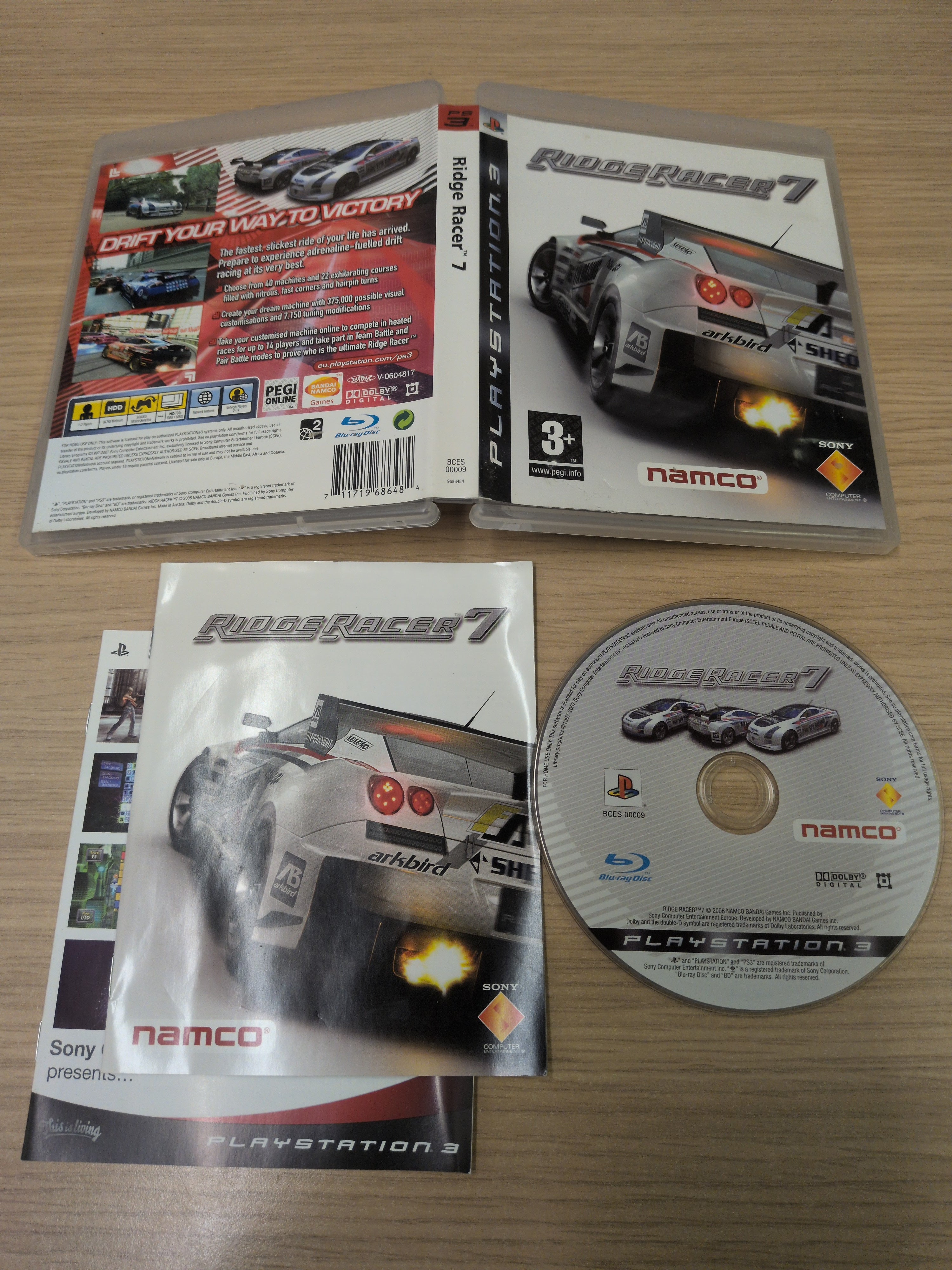Ridge Racer 7 Sony PS3 game – retro game store uk - 8BitBeyond.com