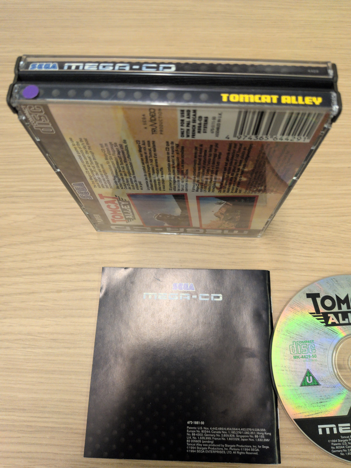 Tomcat Alley Sega Mega-CD game