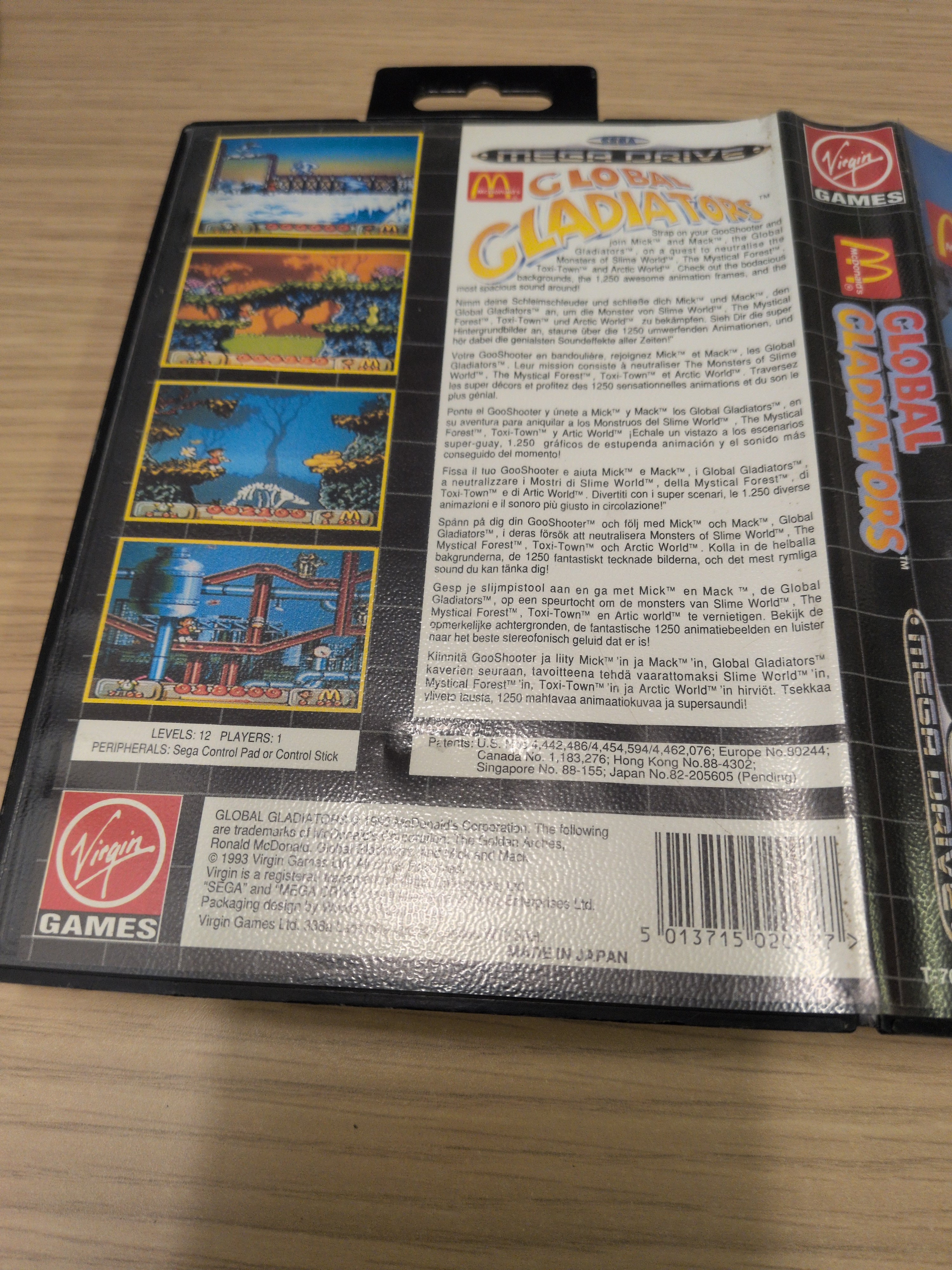 Global Gladiators Sega Mega Drive game