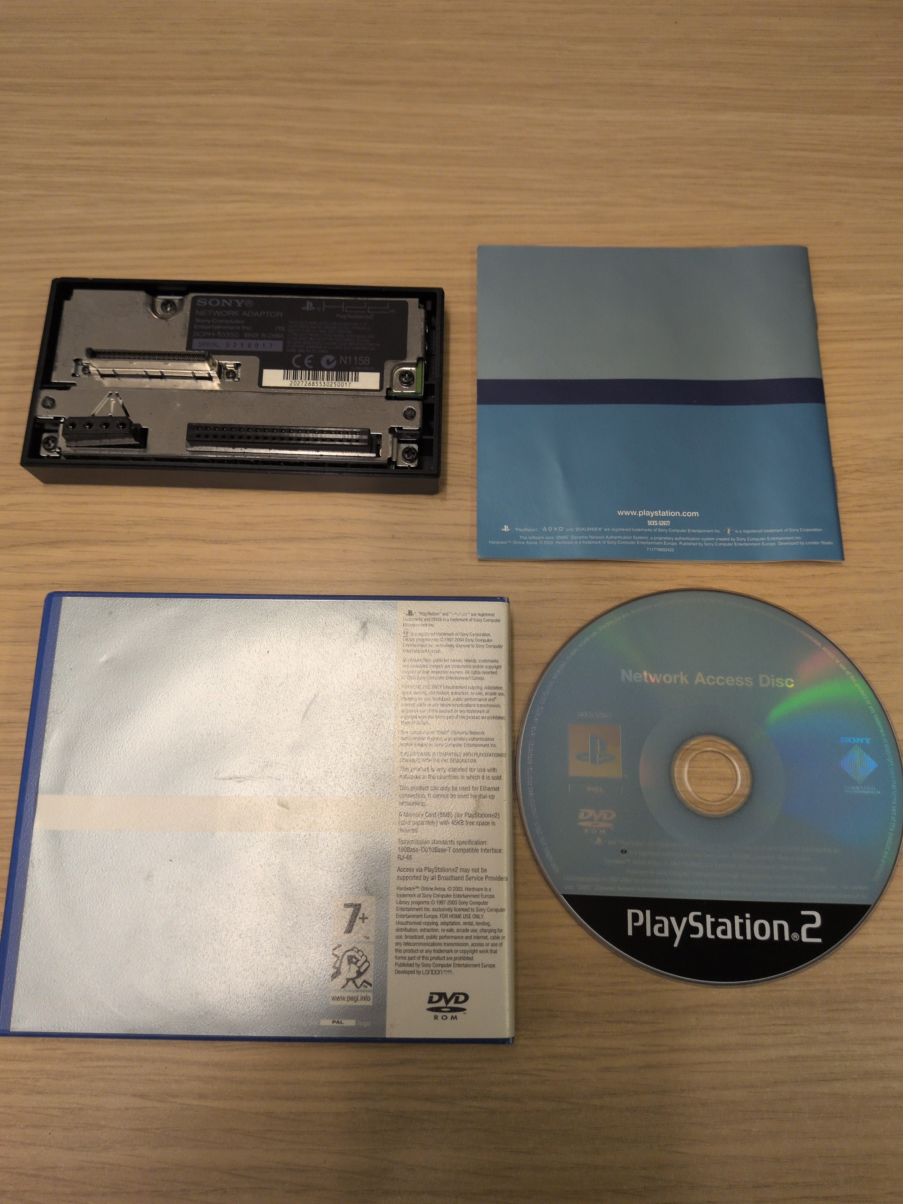 Network Adaptor with Network Access Disc Sony PS2