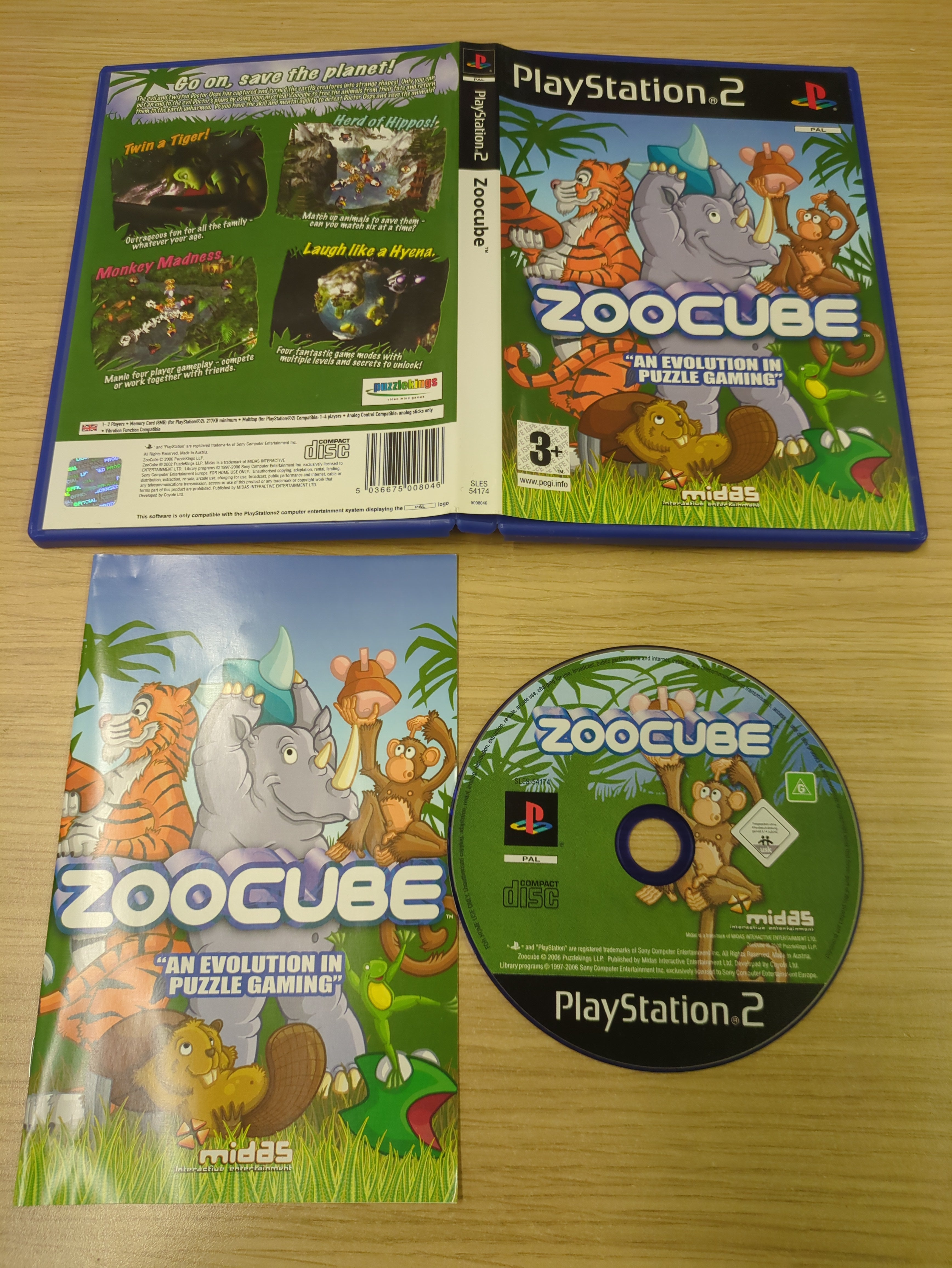 Zoocube Sony PS2 game