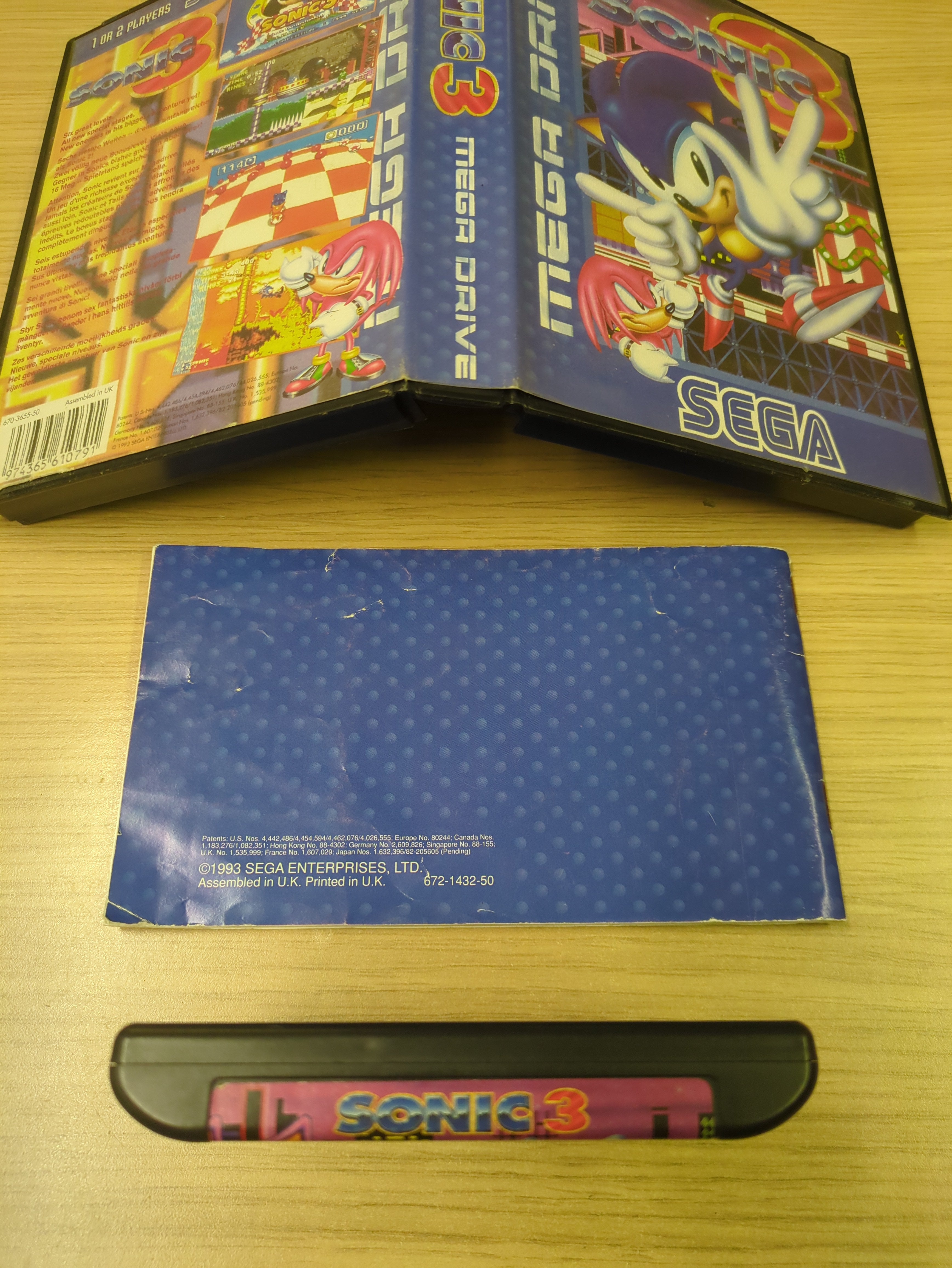 Sonic 3 Sega Mega Drive game