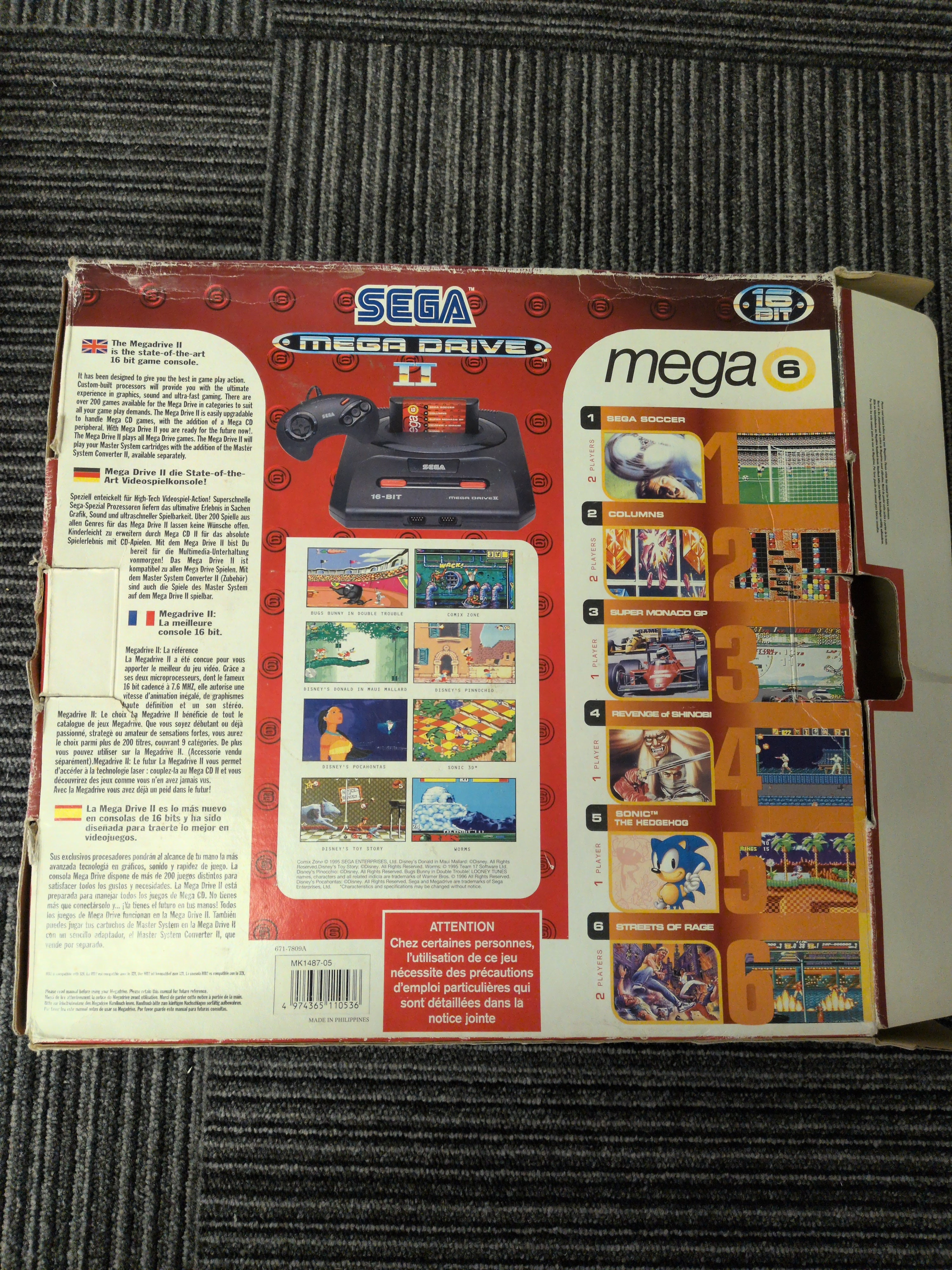 Sega Mega Drive II Mega 6 Console boxed