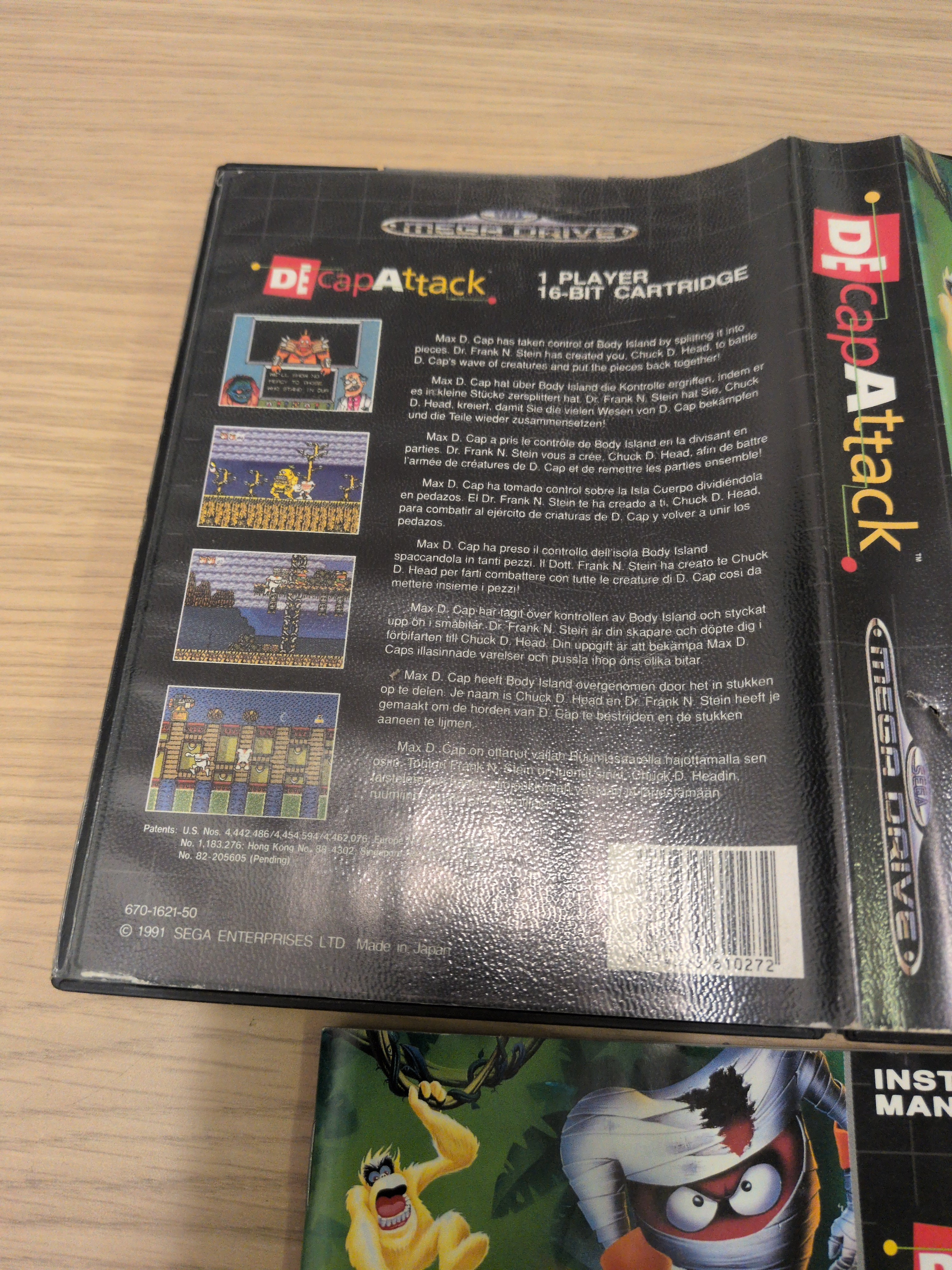 Decap Attack Sega Mega Drive game