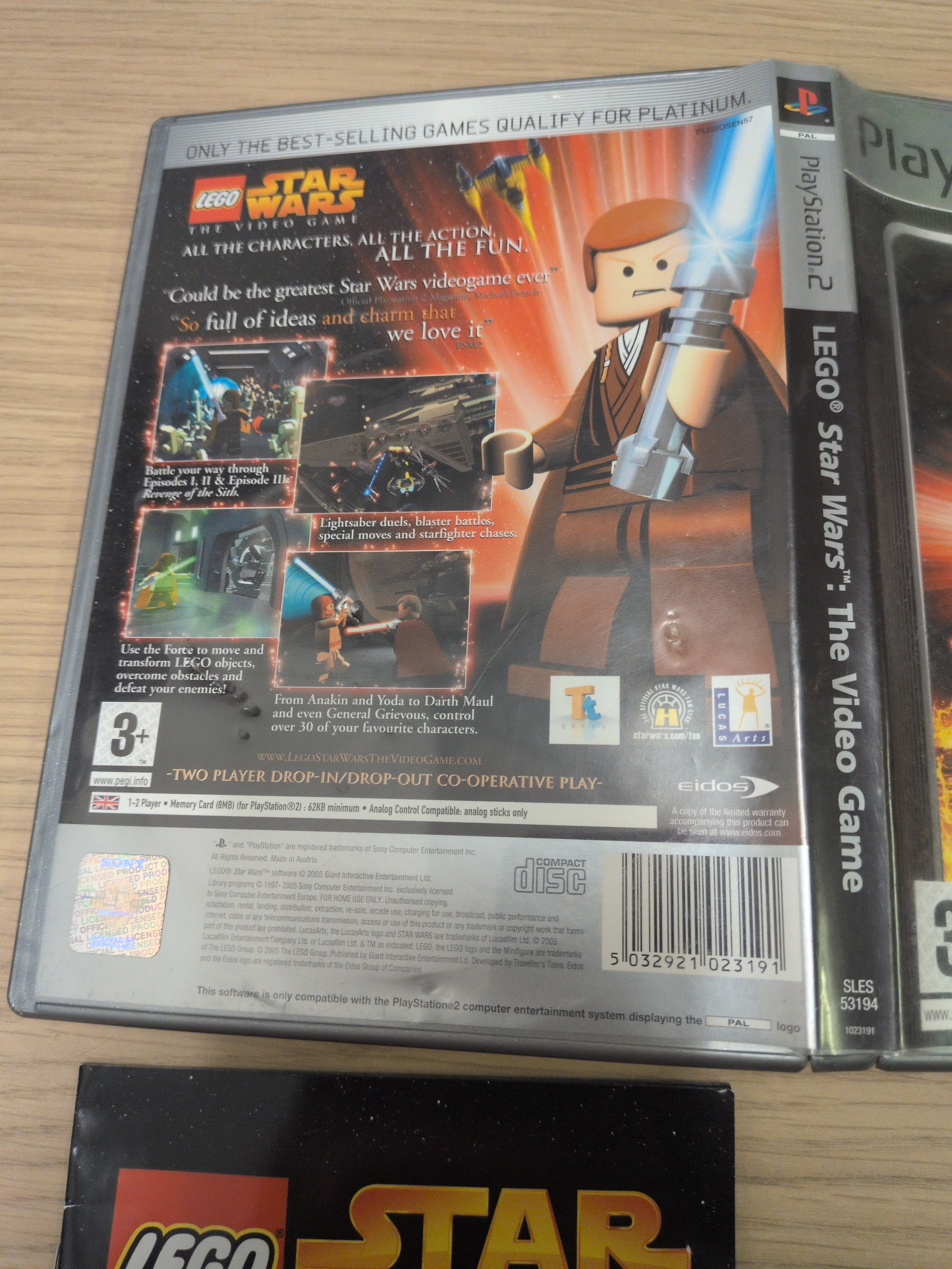 LEGO Star Wars The Video Game Platinum Sony PS2 game