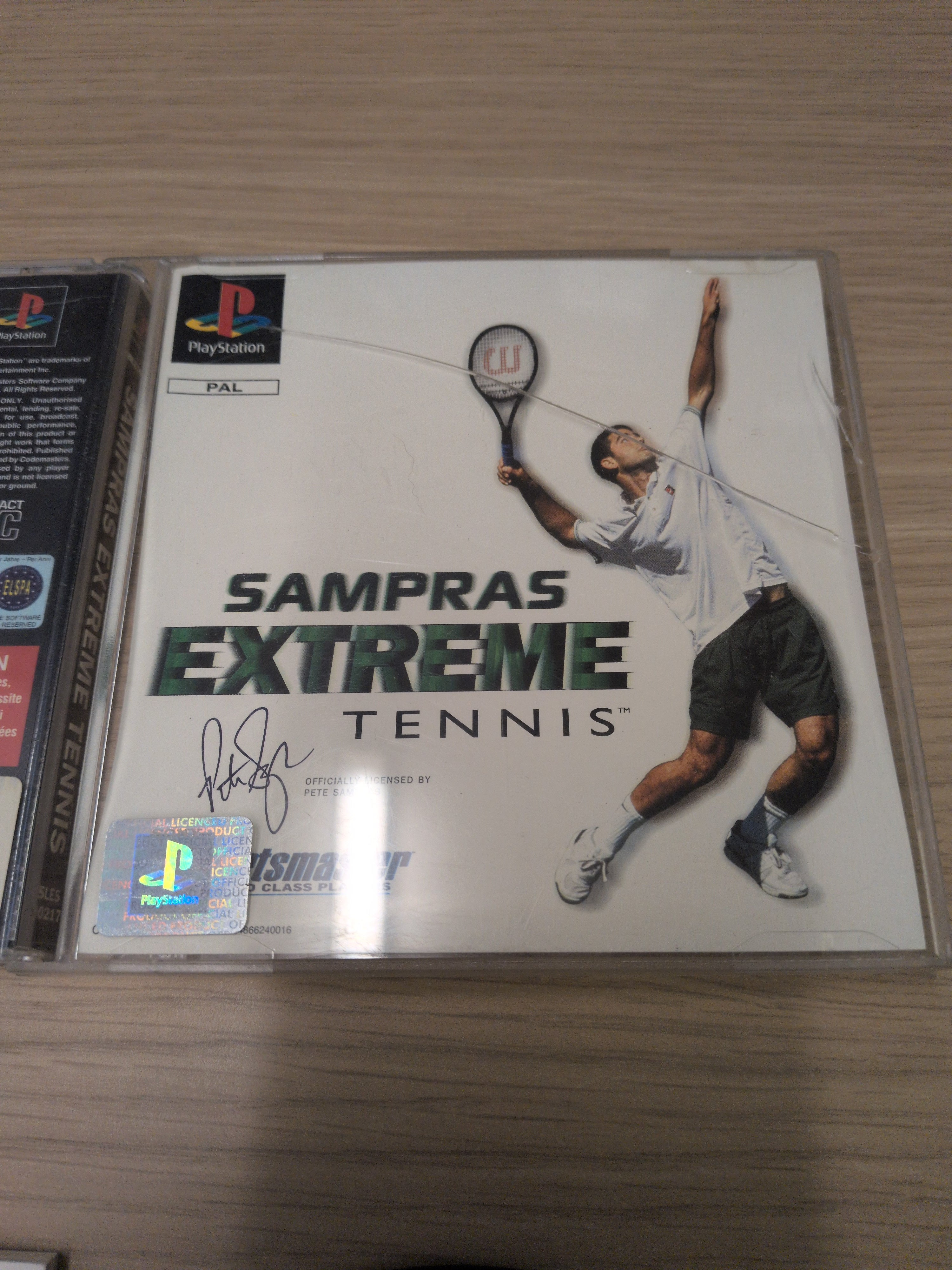 Sampras Extreme Tennis Sony PS1 game
