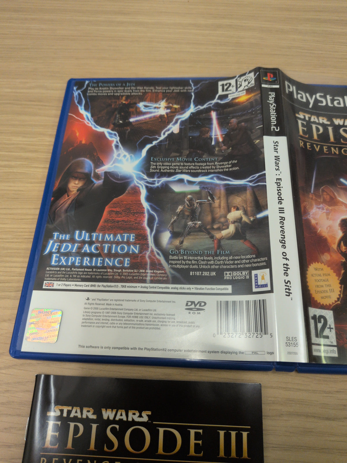 Star Wars: Episode III Revenge of The Sith Sony PS2 game