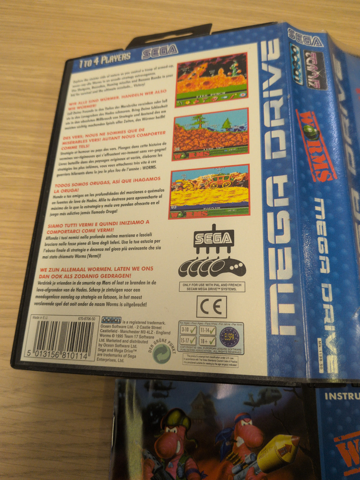 Worms Sega Mega Drive game