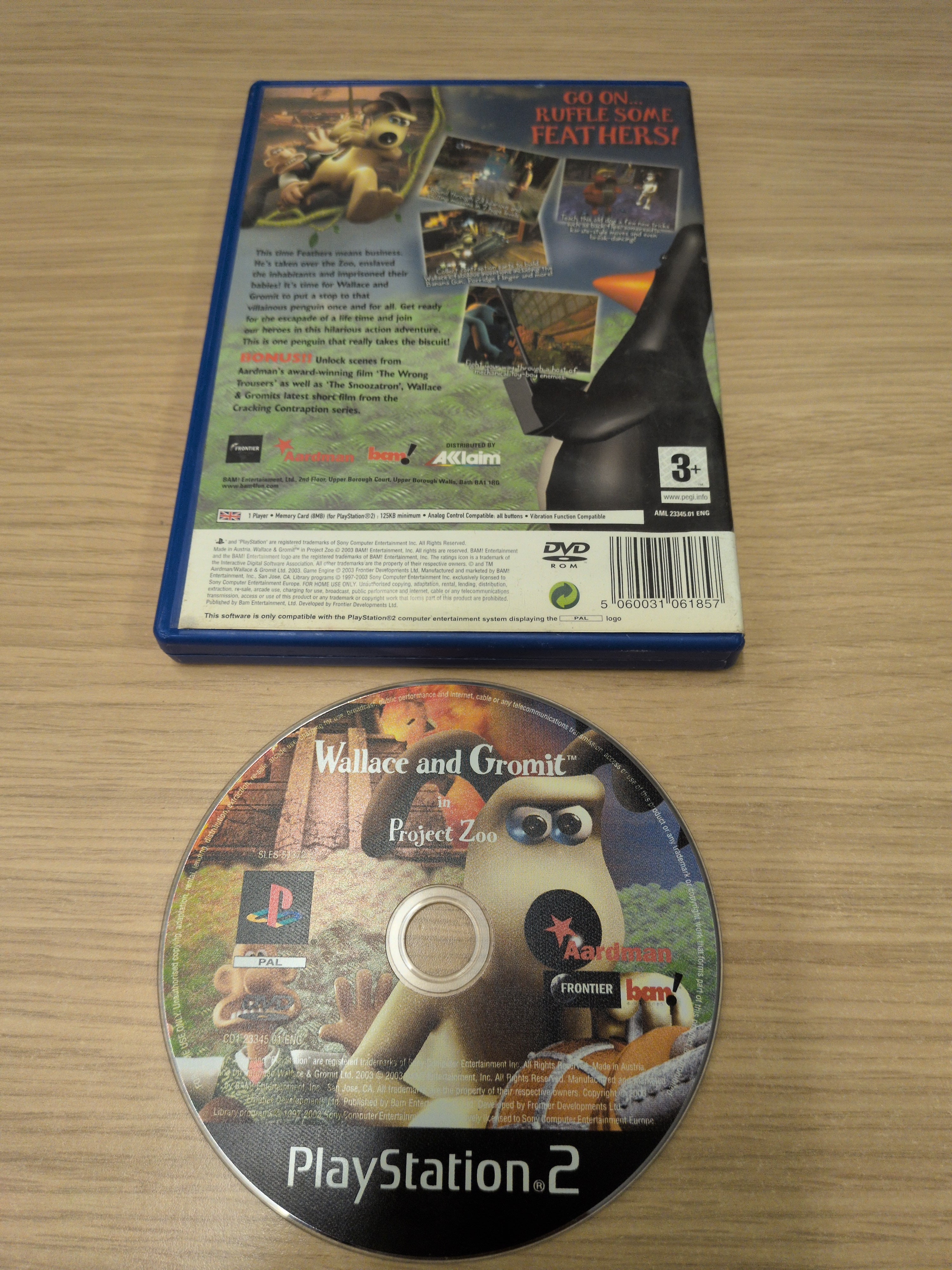 Wallace & Gromit in Project Zoo Sony PS2 game
