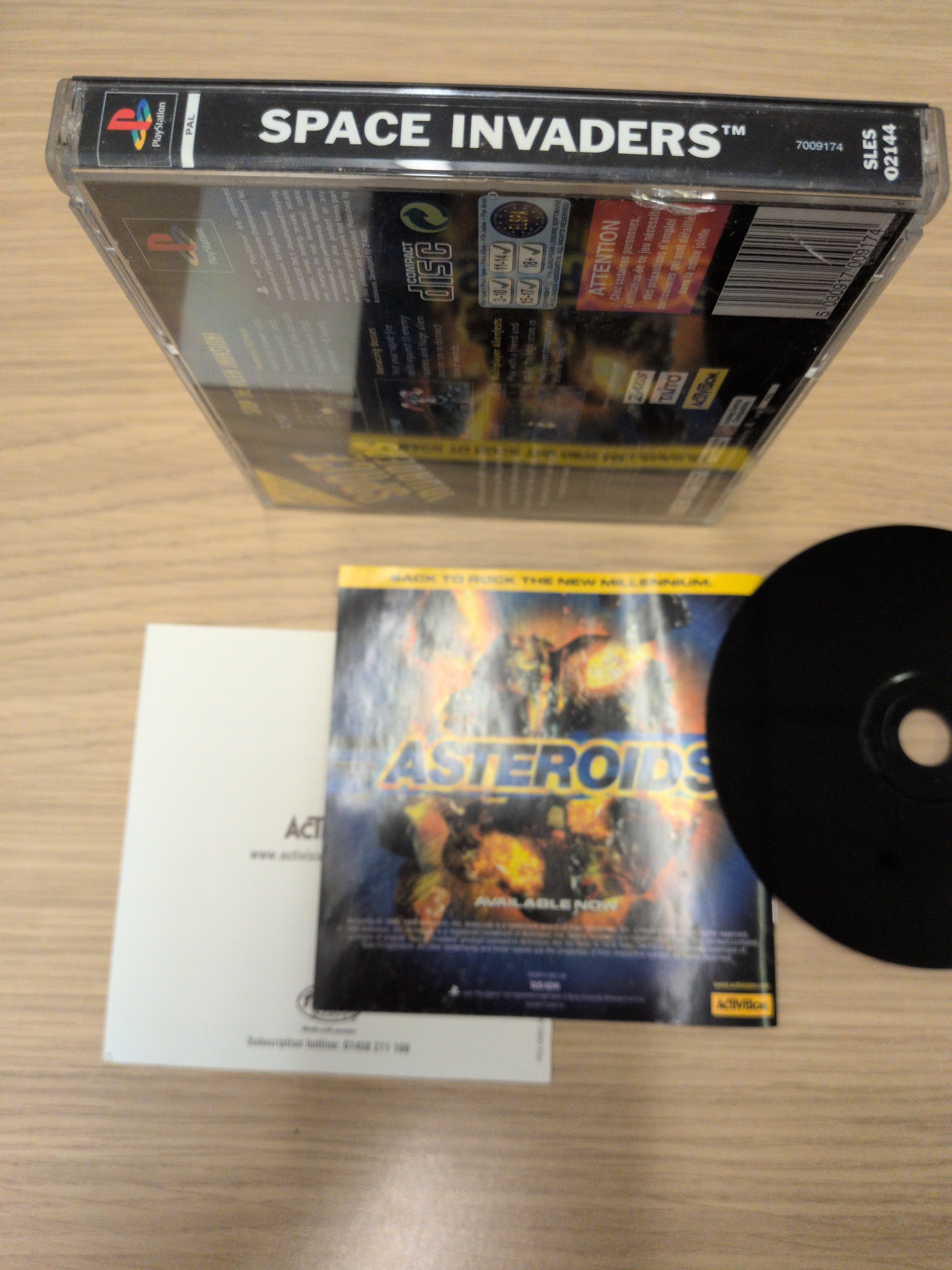 Space Invaders Sony PS1 game