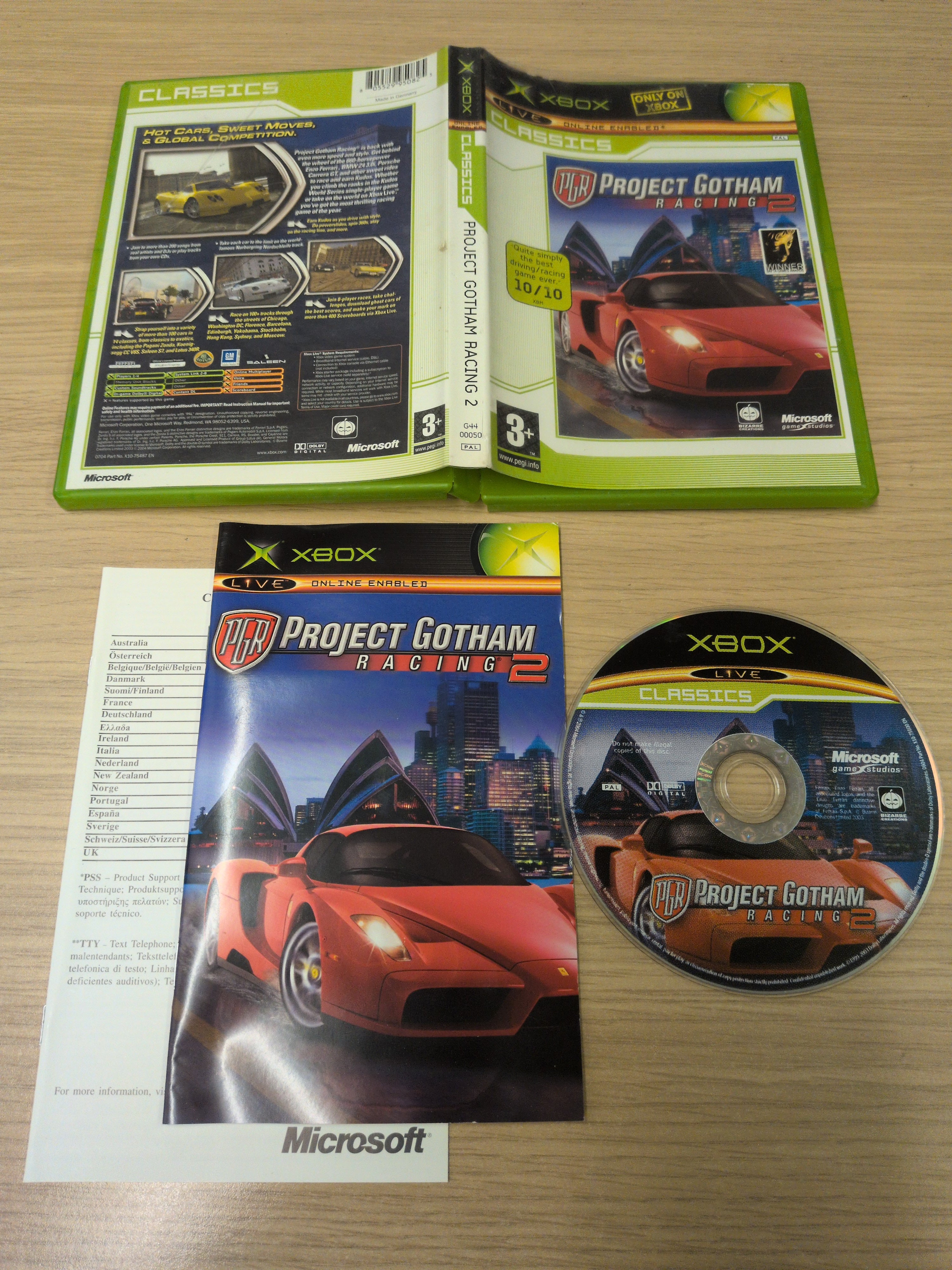 Project Gotham Racing 2 (Classics) original Xbox game