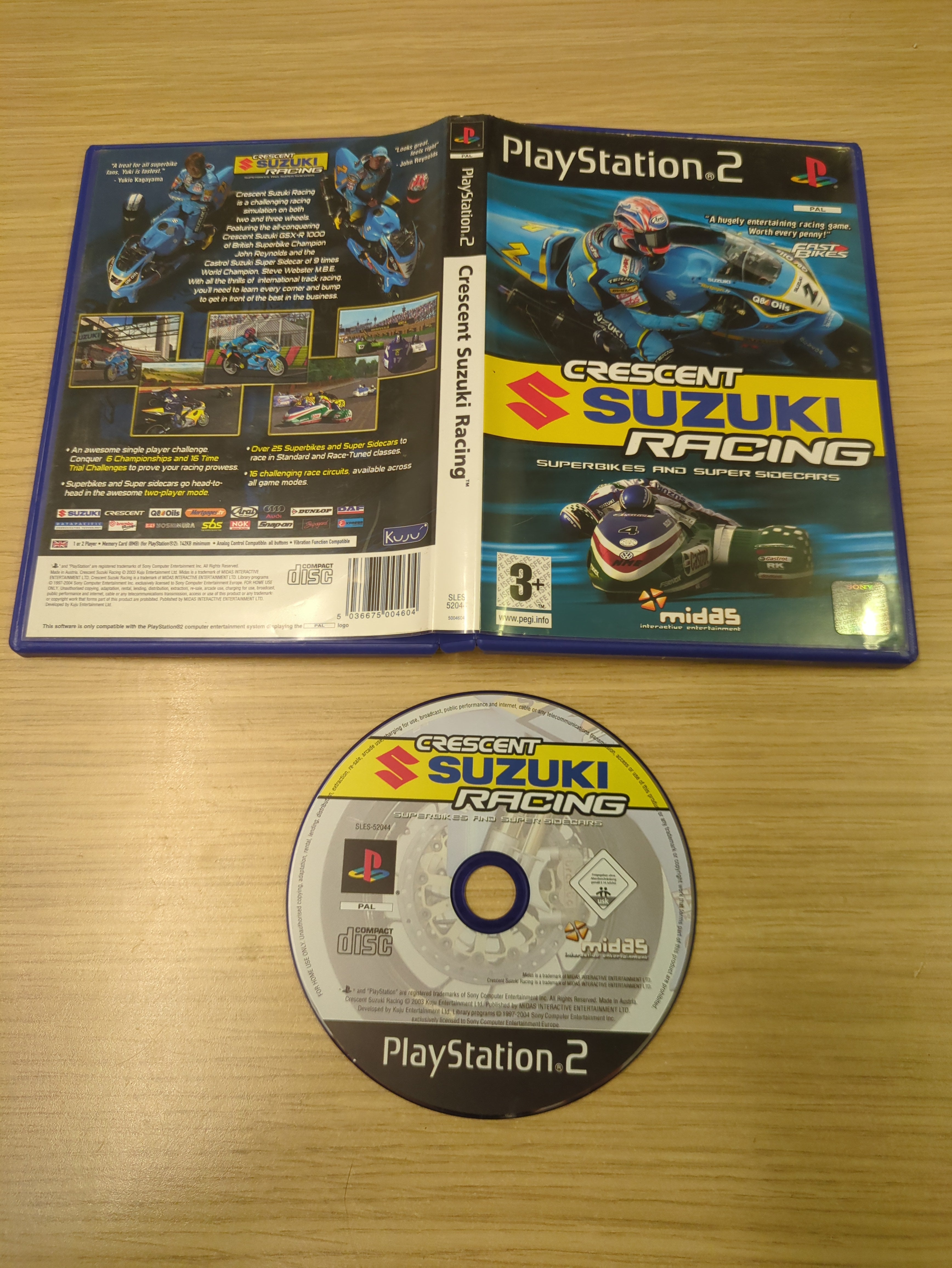 Crescent Suzuki Racing Sony PS2 game