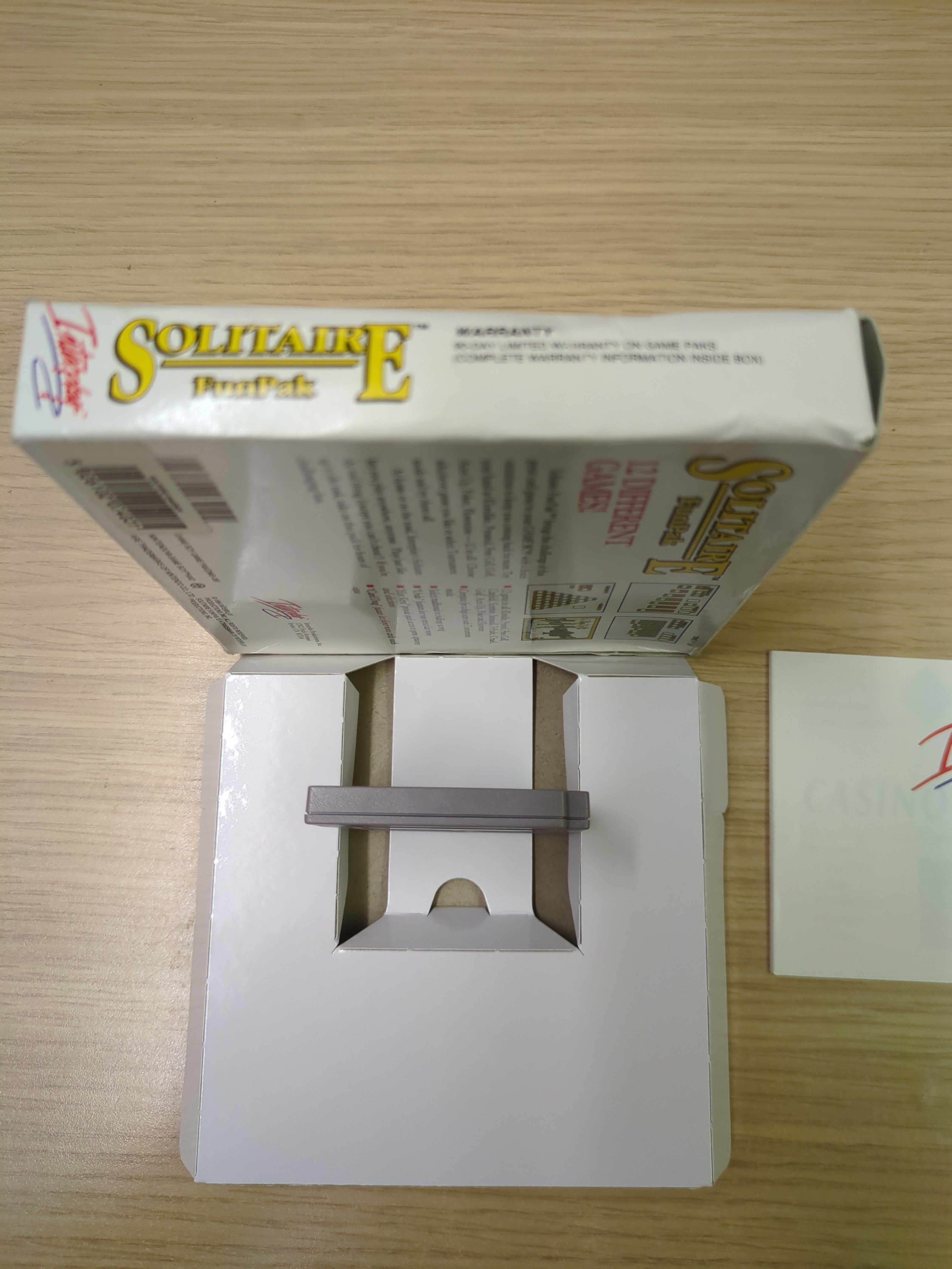 Solitaire FunPak Nintendo Game Boy