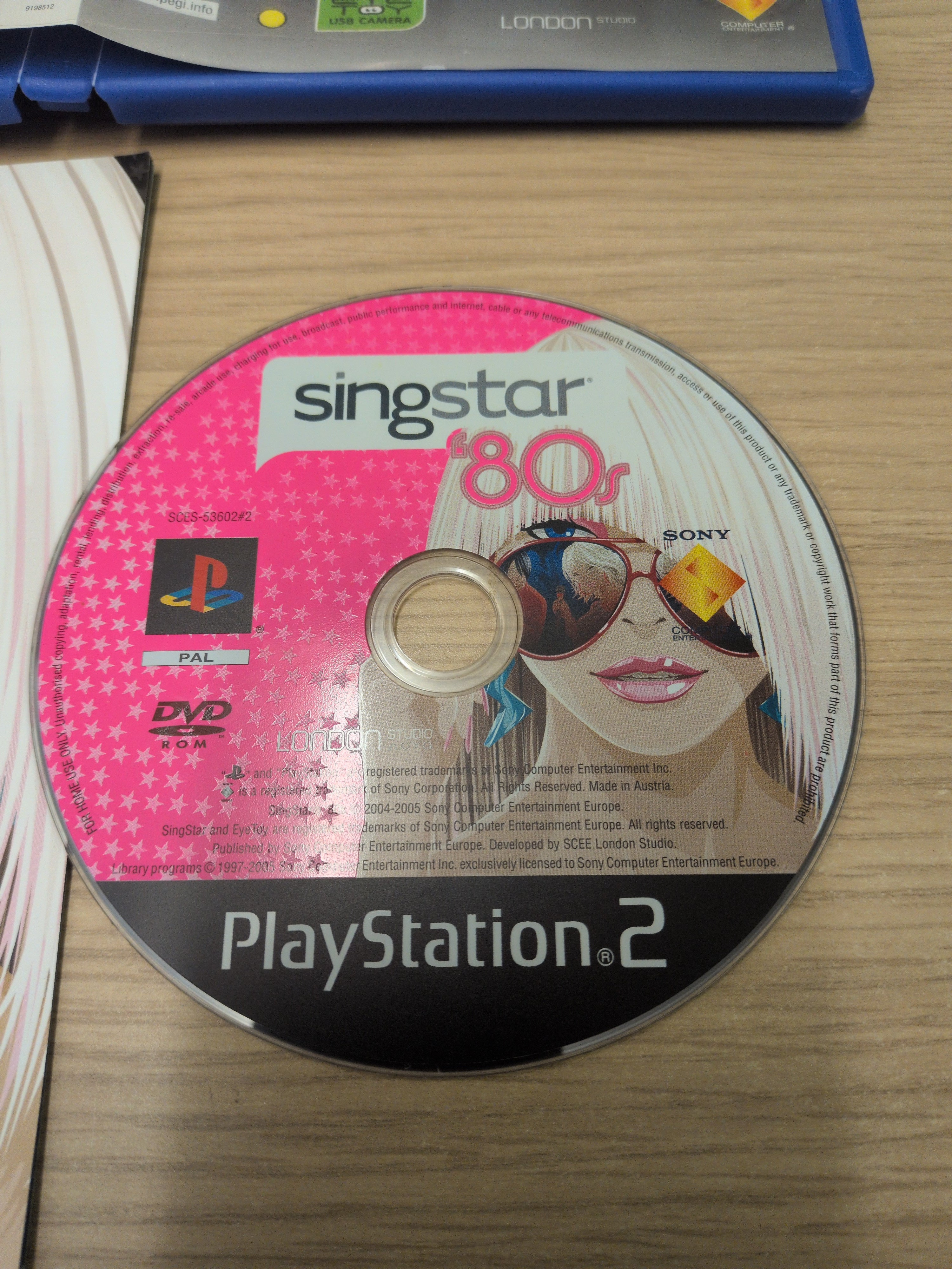 SingStar 80s Sony PS2 game