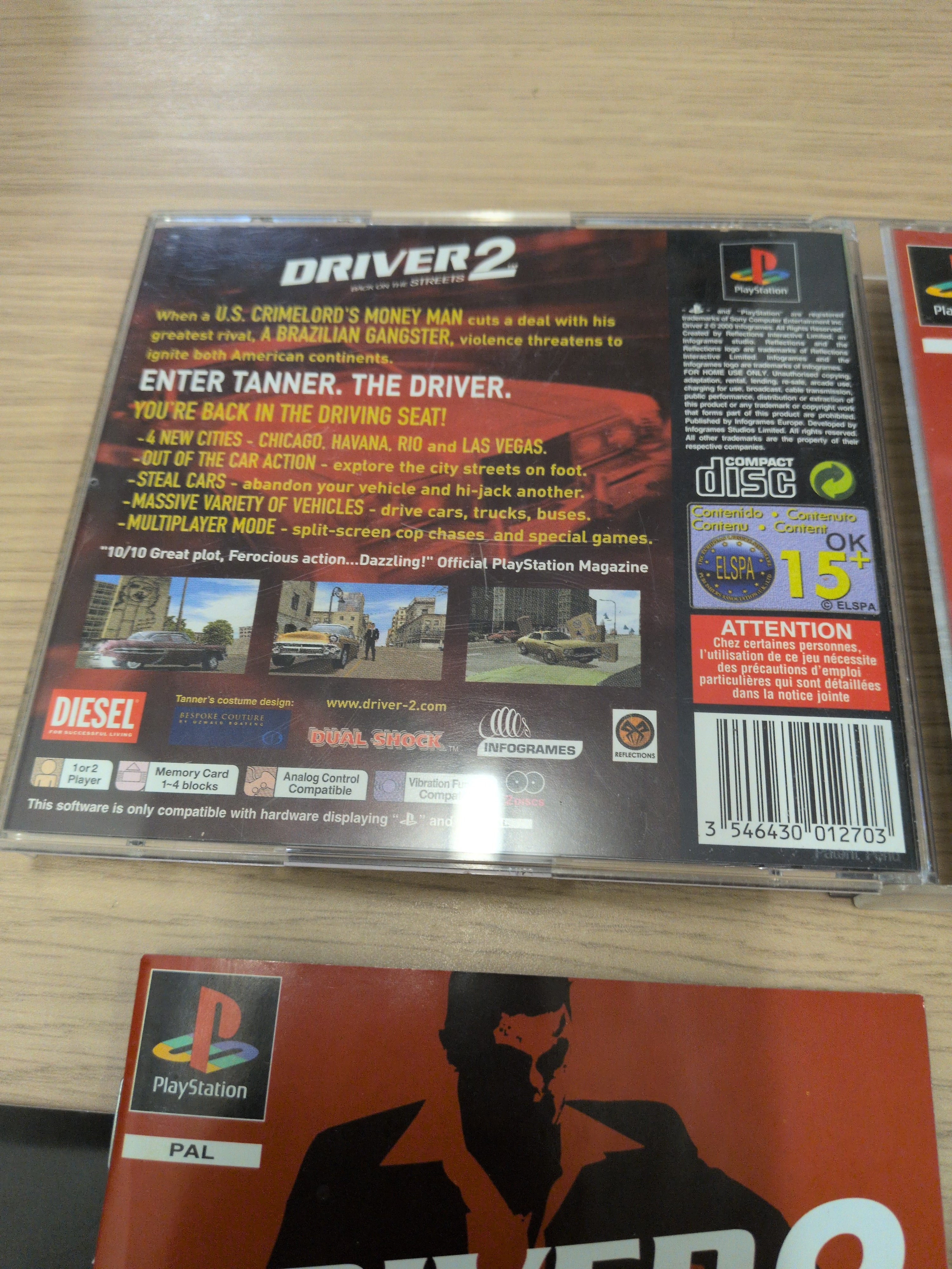 Driver 2: Back On The Streets Sony PS1 game