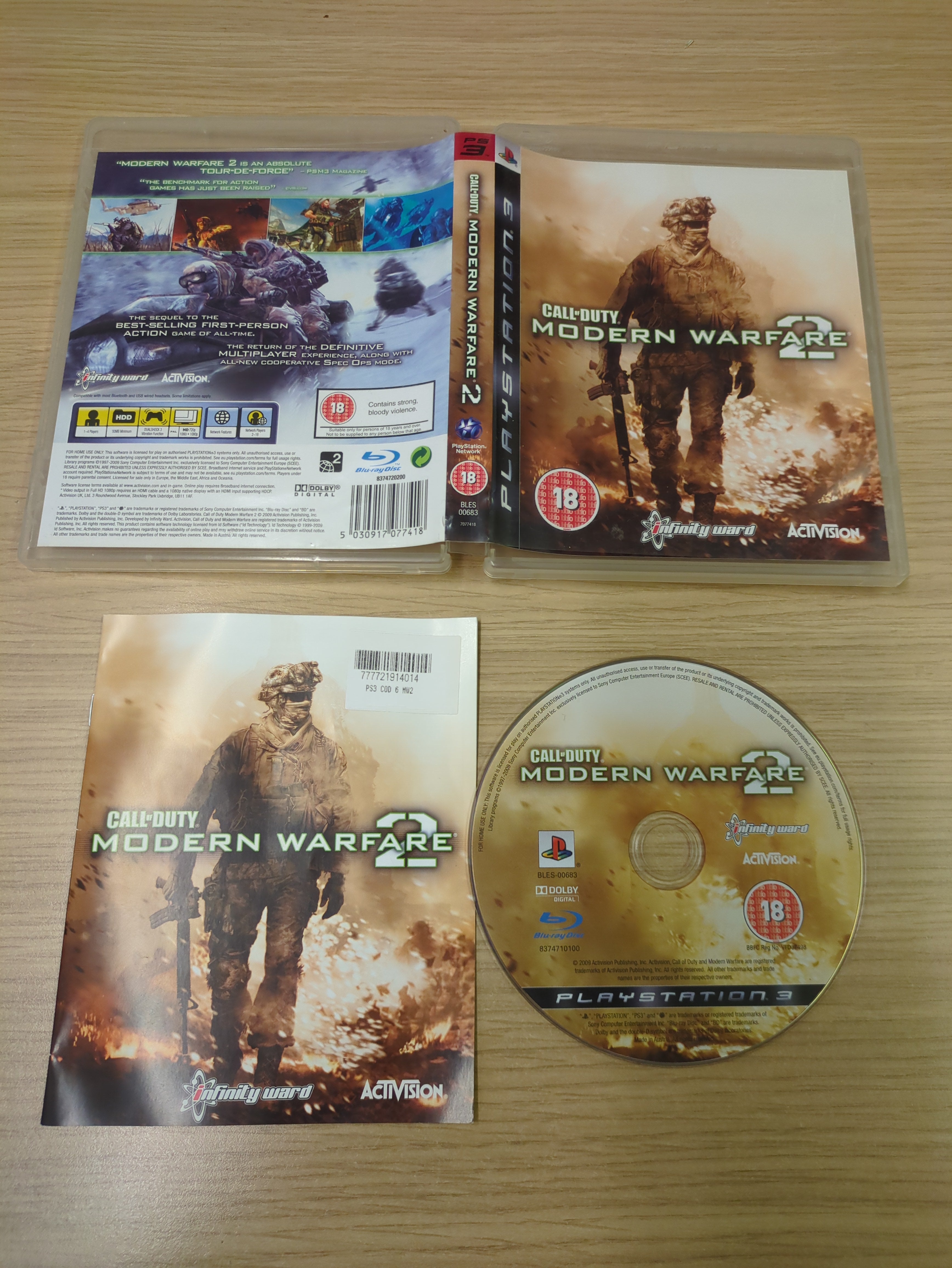 Call of Duty Modern Warfare 2 Sony PS3 game