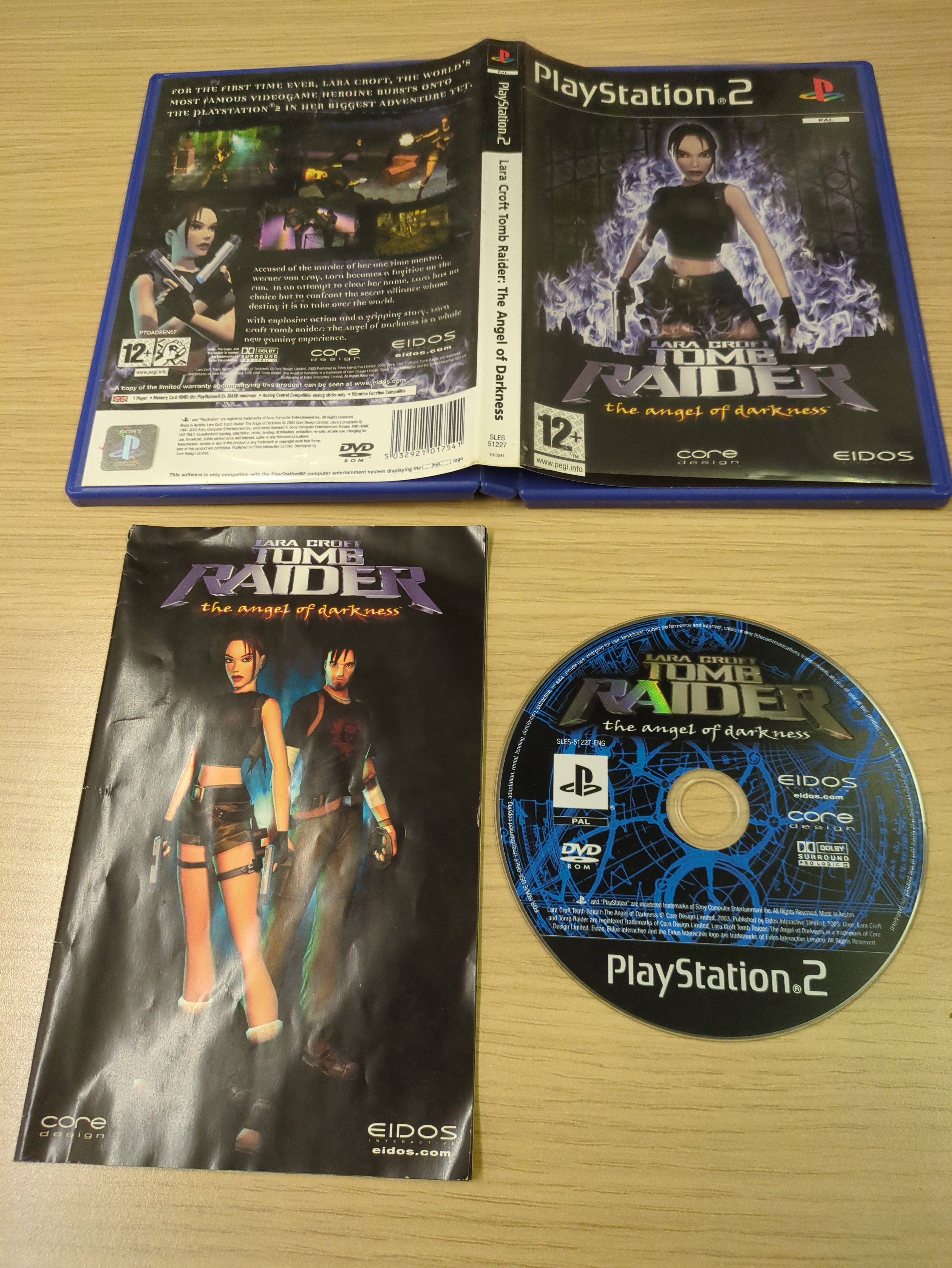 Lara Croft Tomb Raider: The Angel of Darkness Sony PS2 game