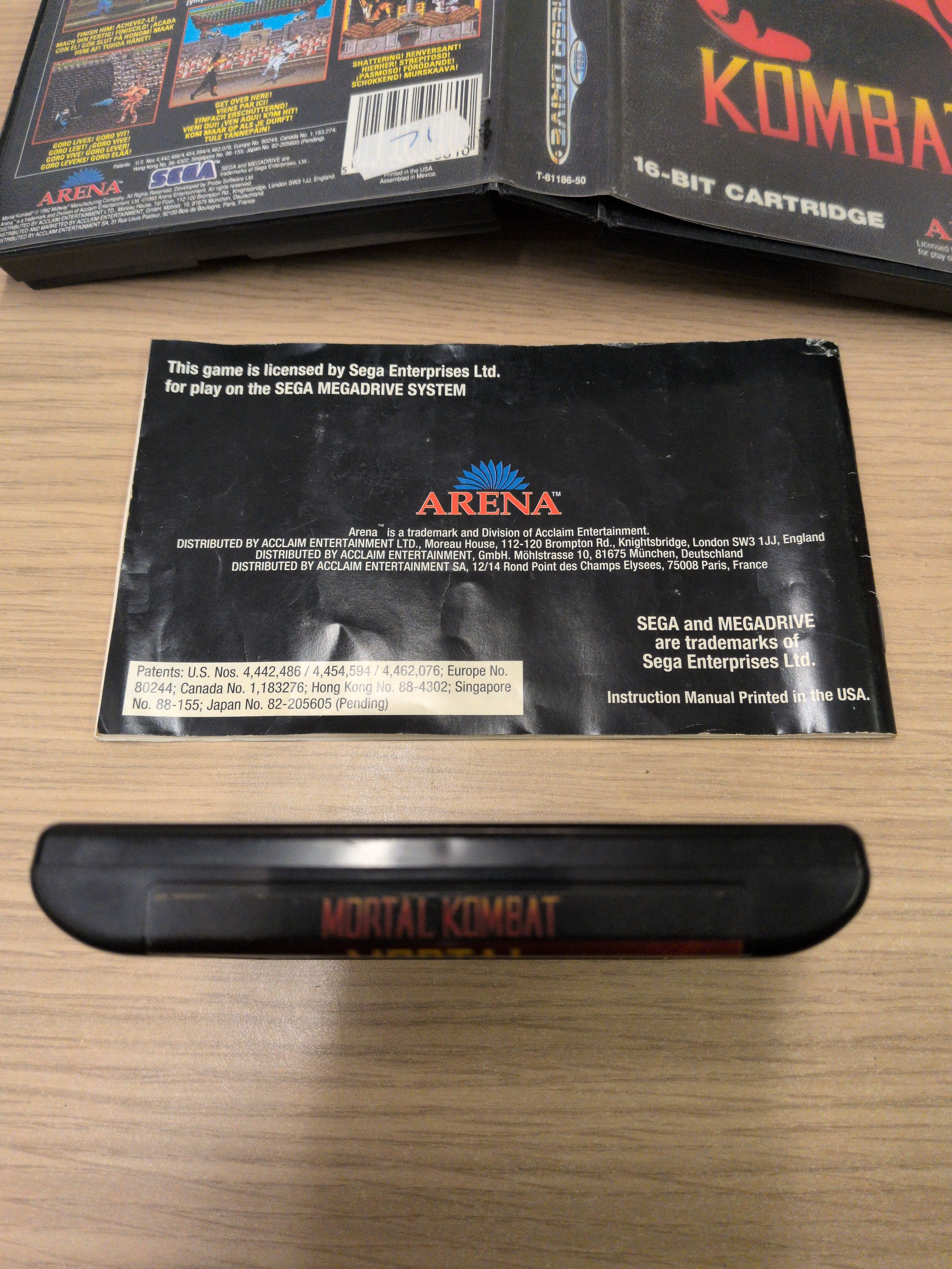 Mortal Kombat Sega Mega Drive game