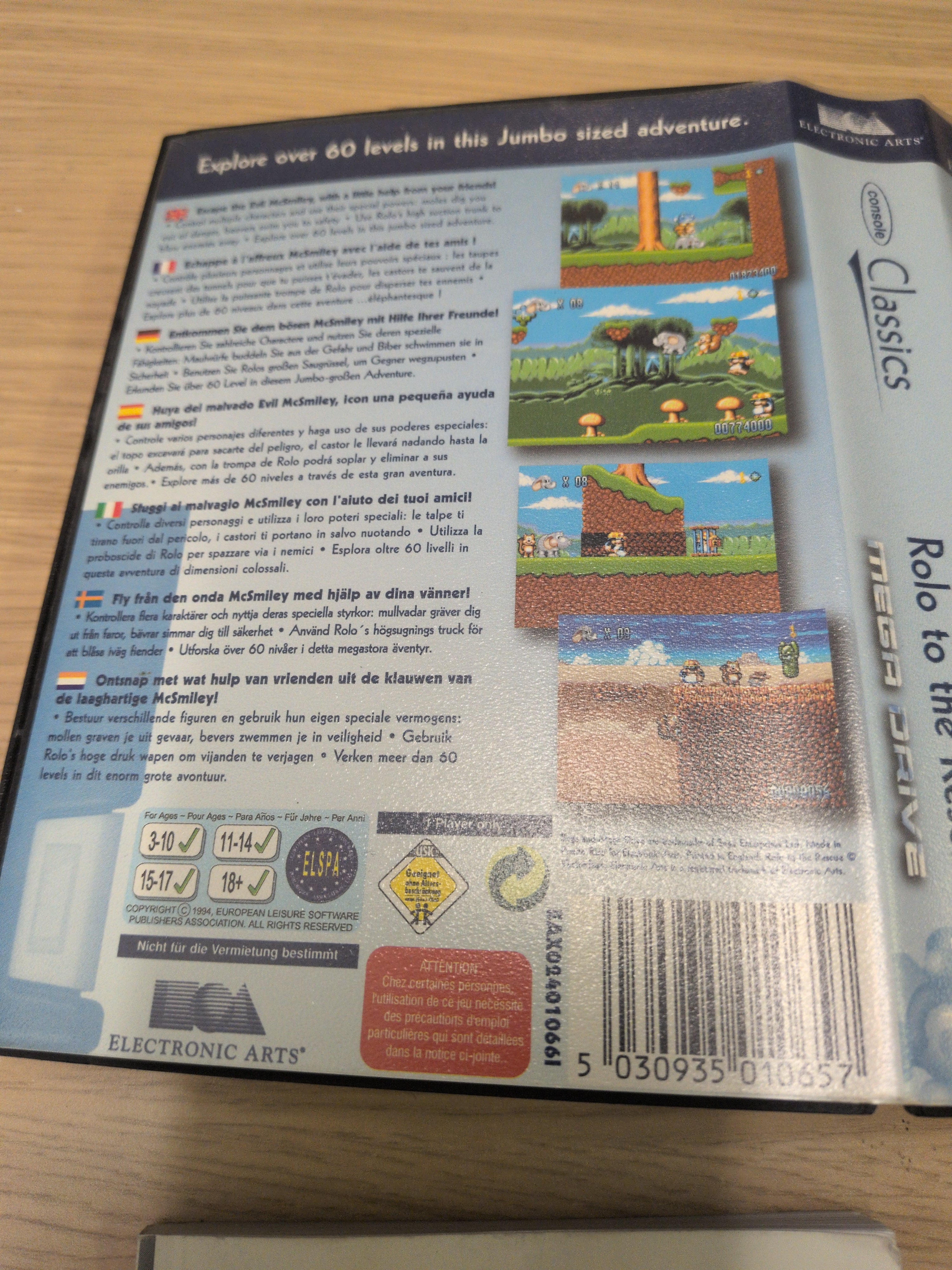 Rolo to the Rescue Classics Sega Mega Drive game