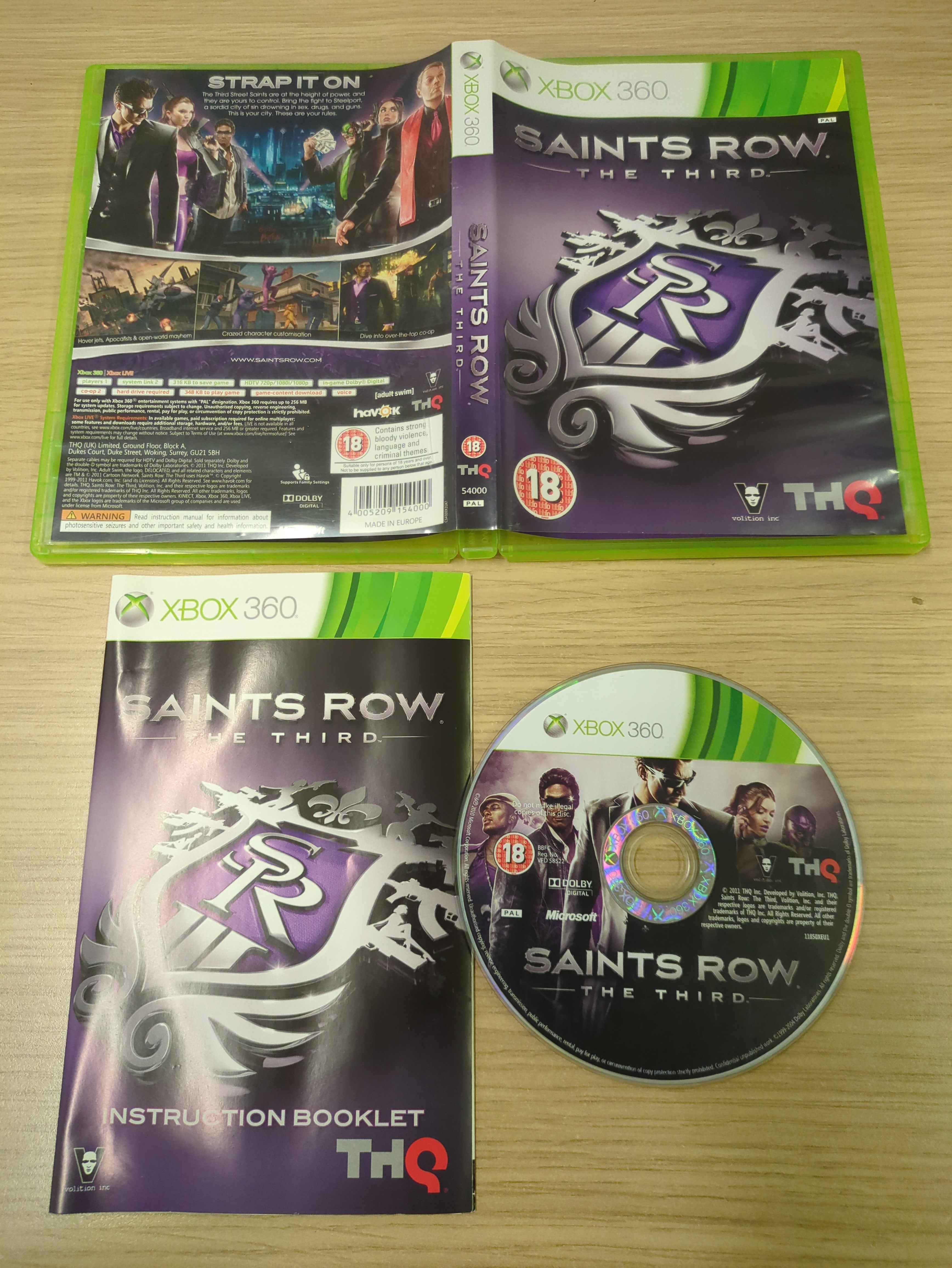 Saints Row The Third Xbox 360 game