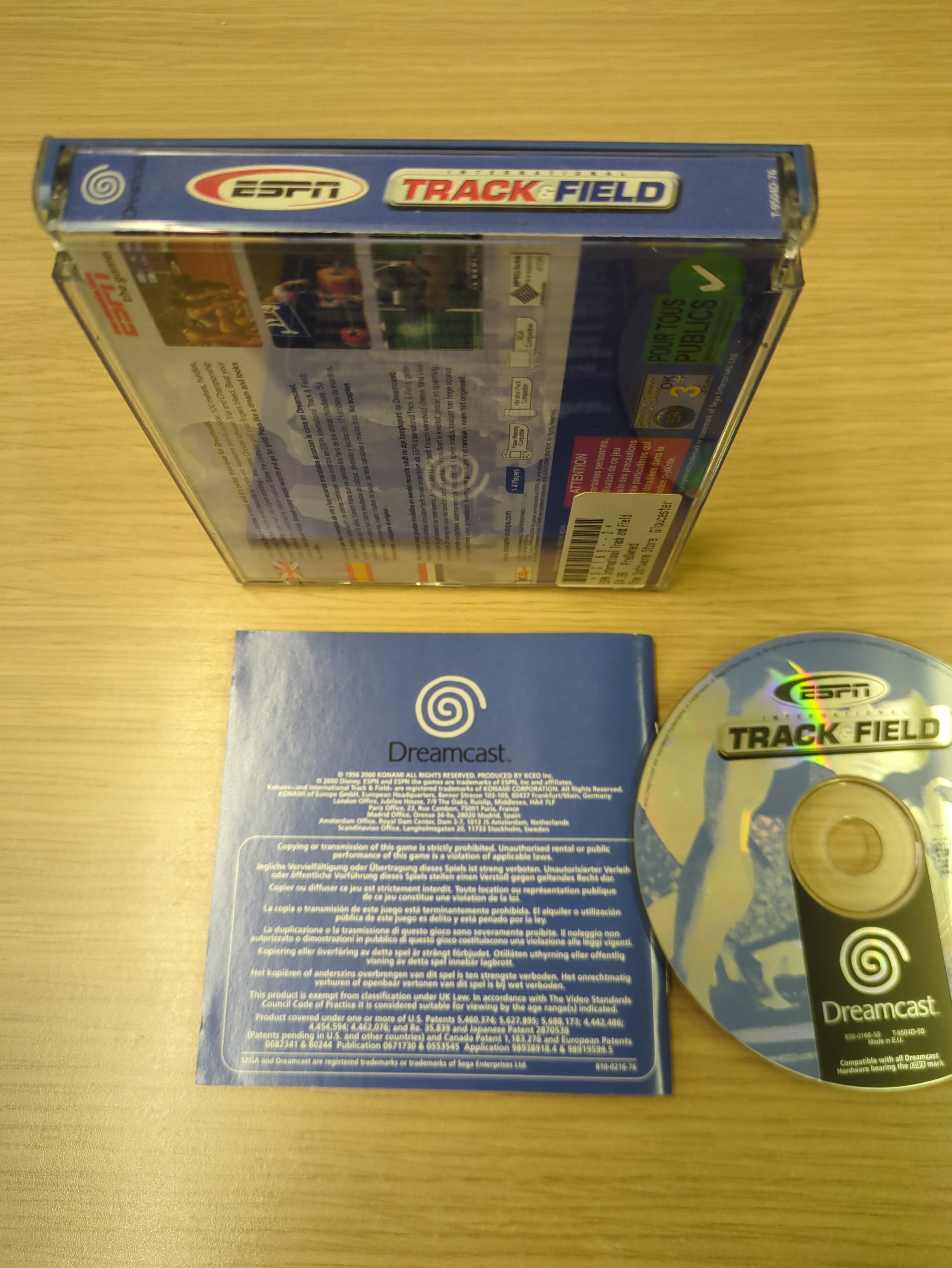 International Track & Field Sega Dreamcast game