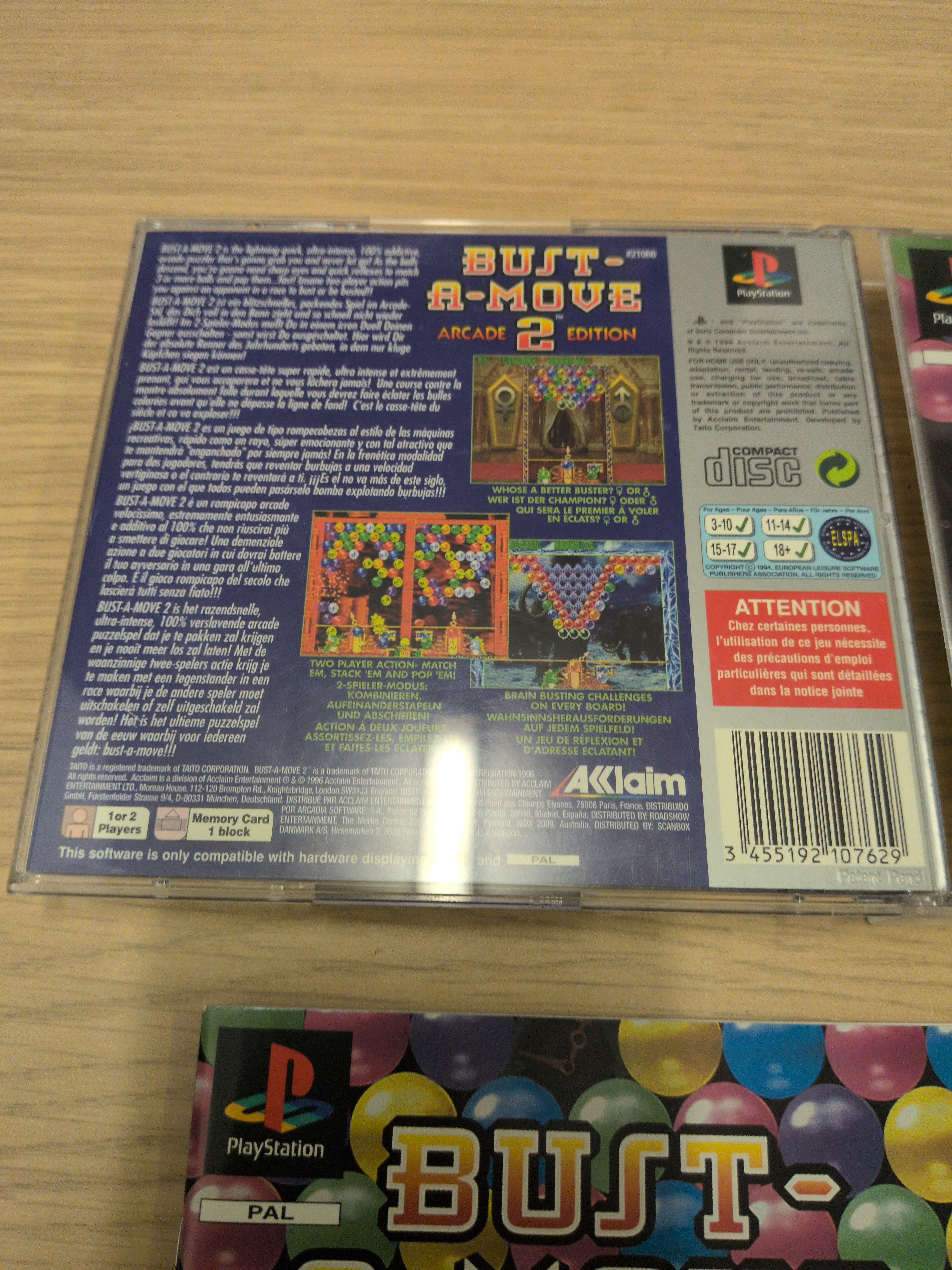 Bust-A-Move 2 Arcade Edition (Platinum) Sony PS1 game